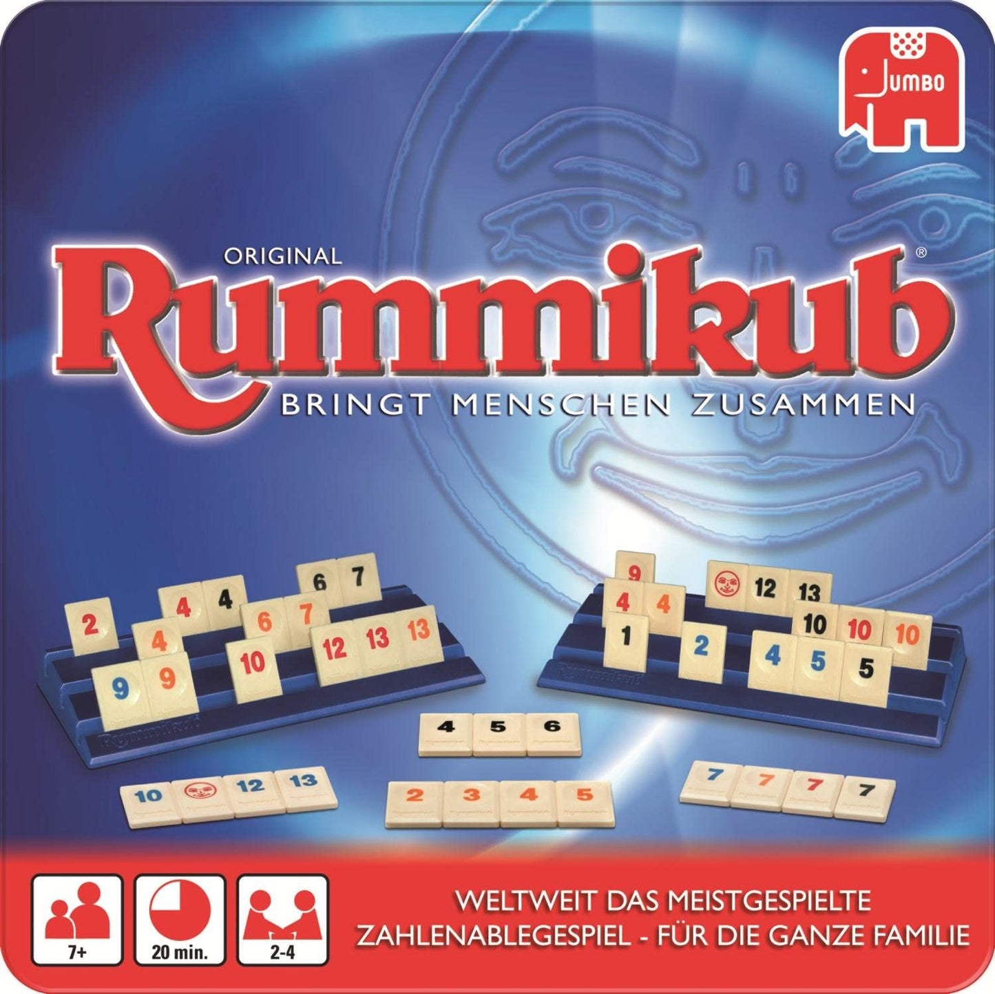 Original Rummikub in Metalldose, Brettspiel, Metal Tin