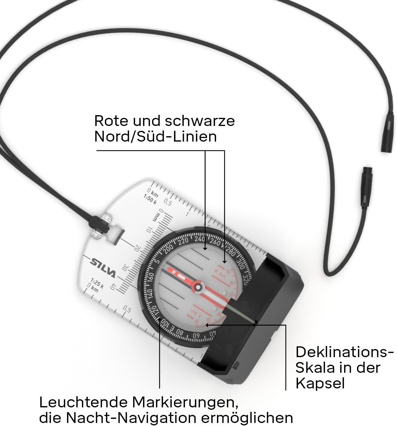 Spiegelkompass Ranger S für Outdoor-Navigation