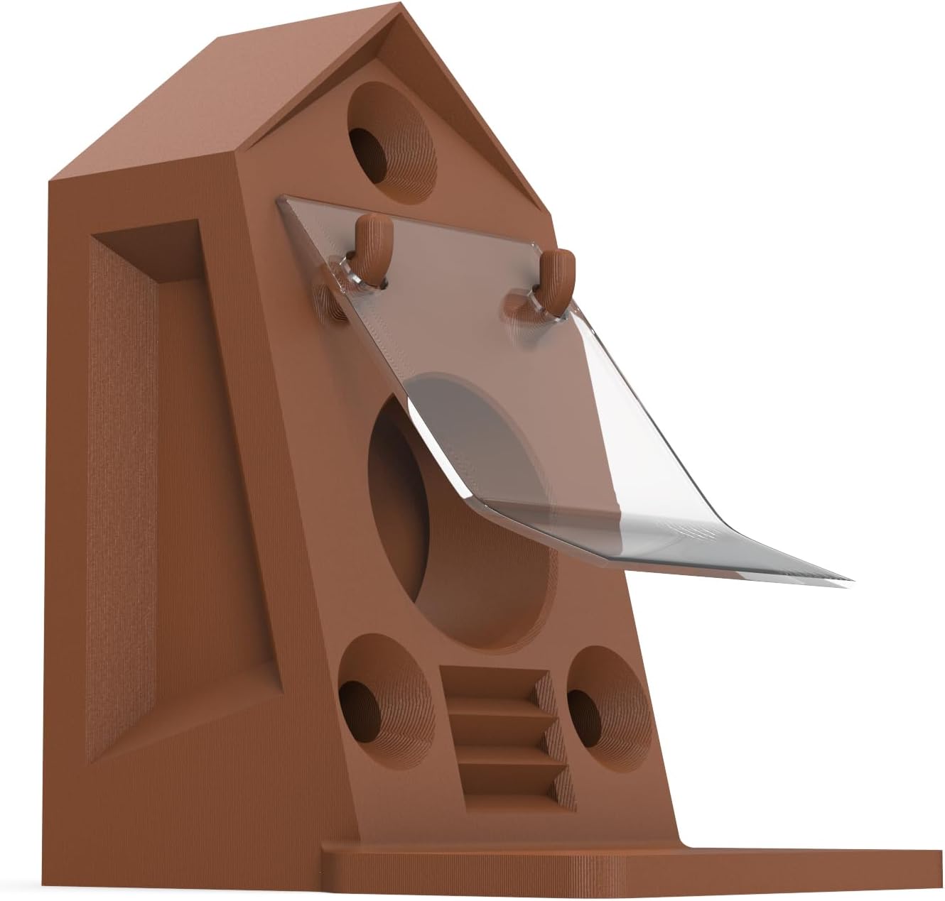 Hummelhaus mit Wachsmottensperre & Nistmaterial, mit Vorbau und Wachsmottensperre
