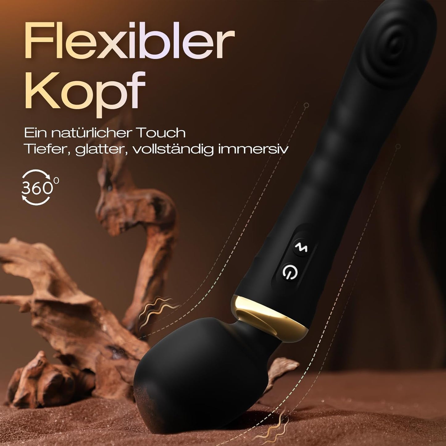 Doppelkopf-Vibrator mit App-Steuerung