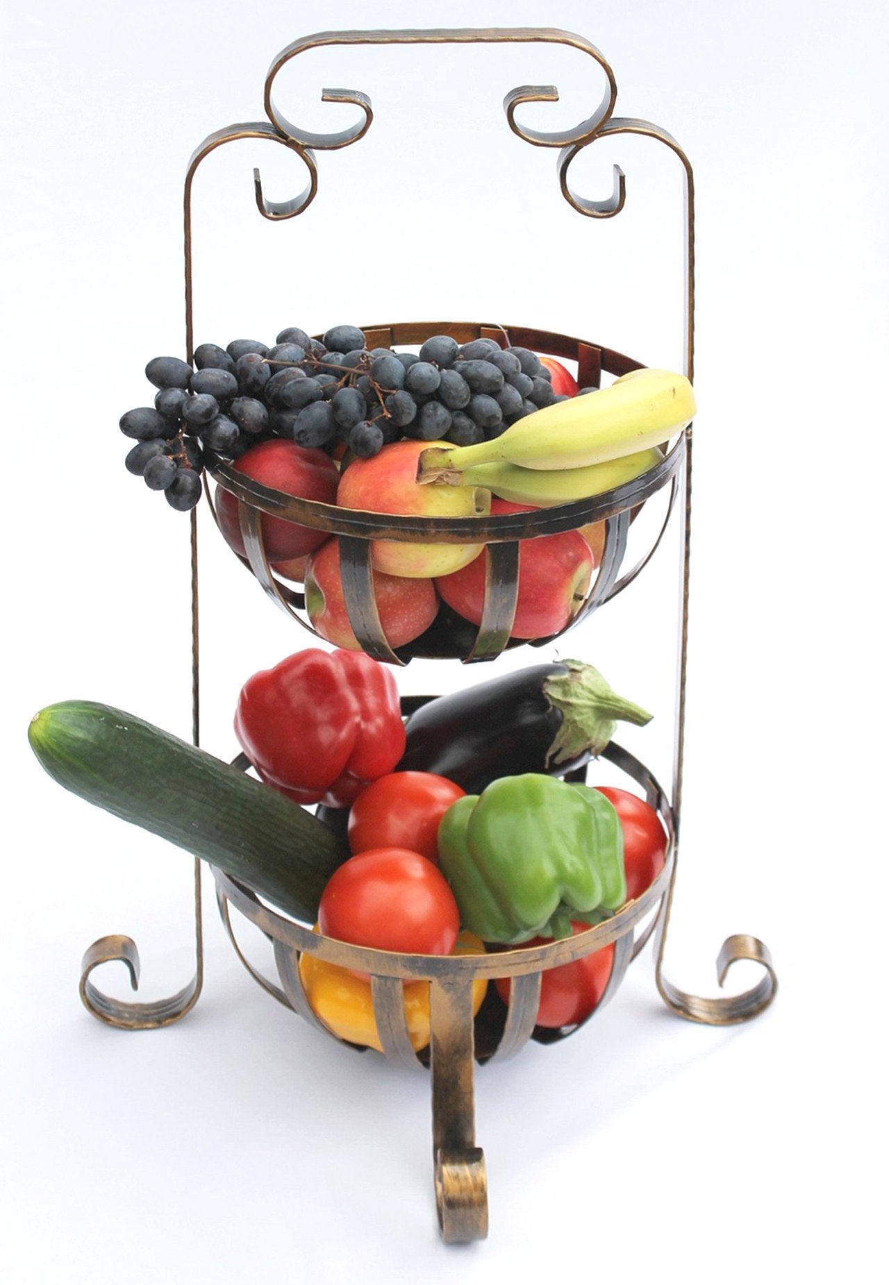 Etagere Obst- und Gemüsekorb mit 2 Körben