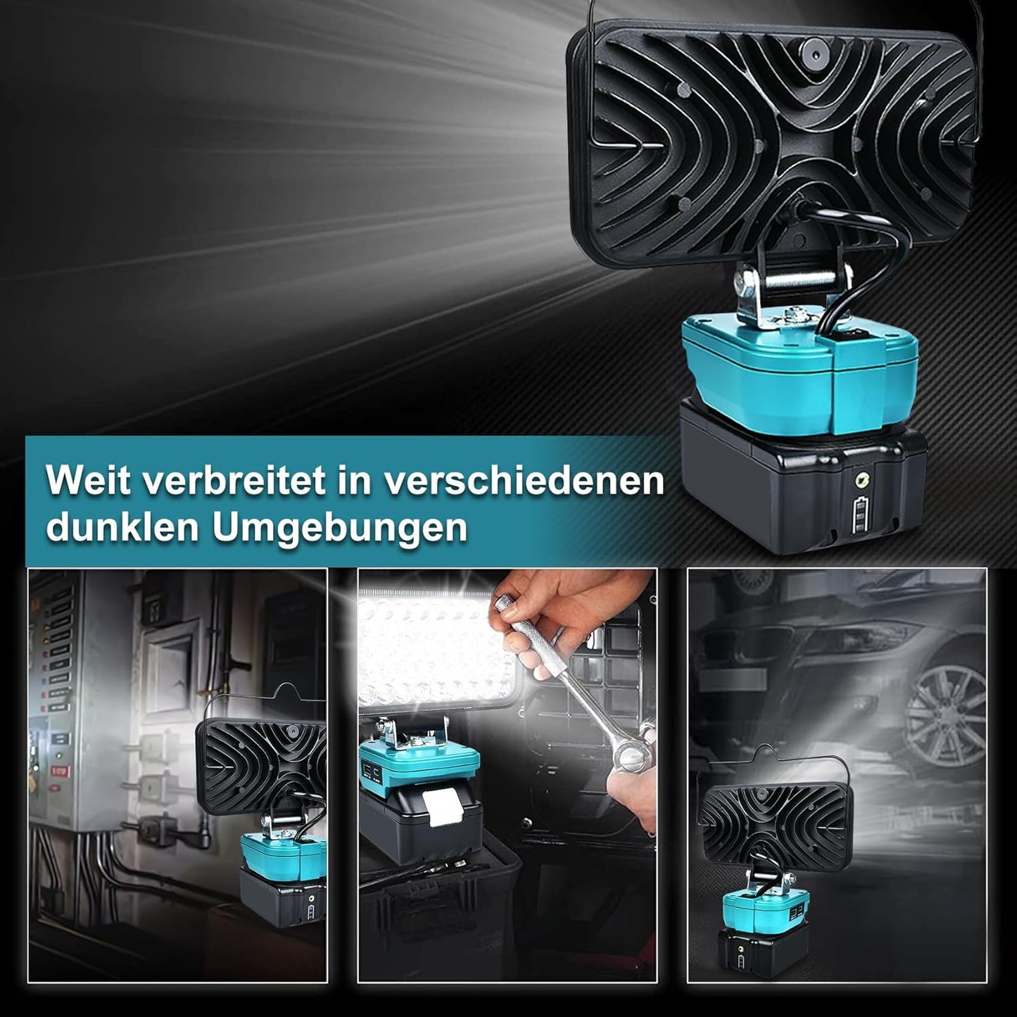Baustellenlampe für 18V Makita, 176w für Makita