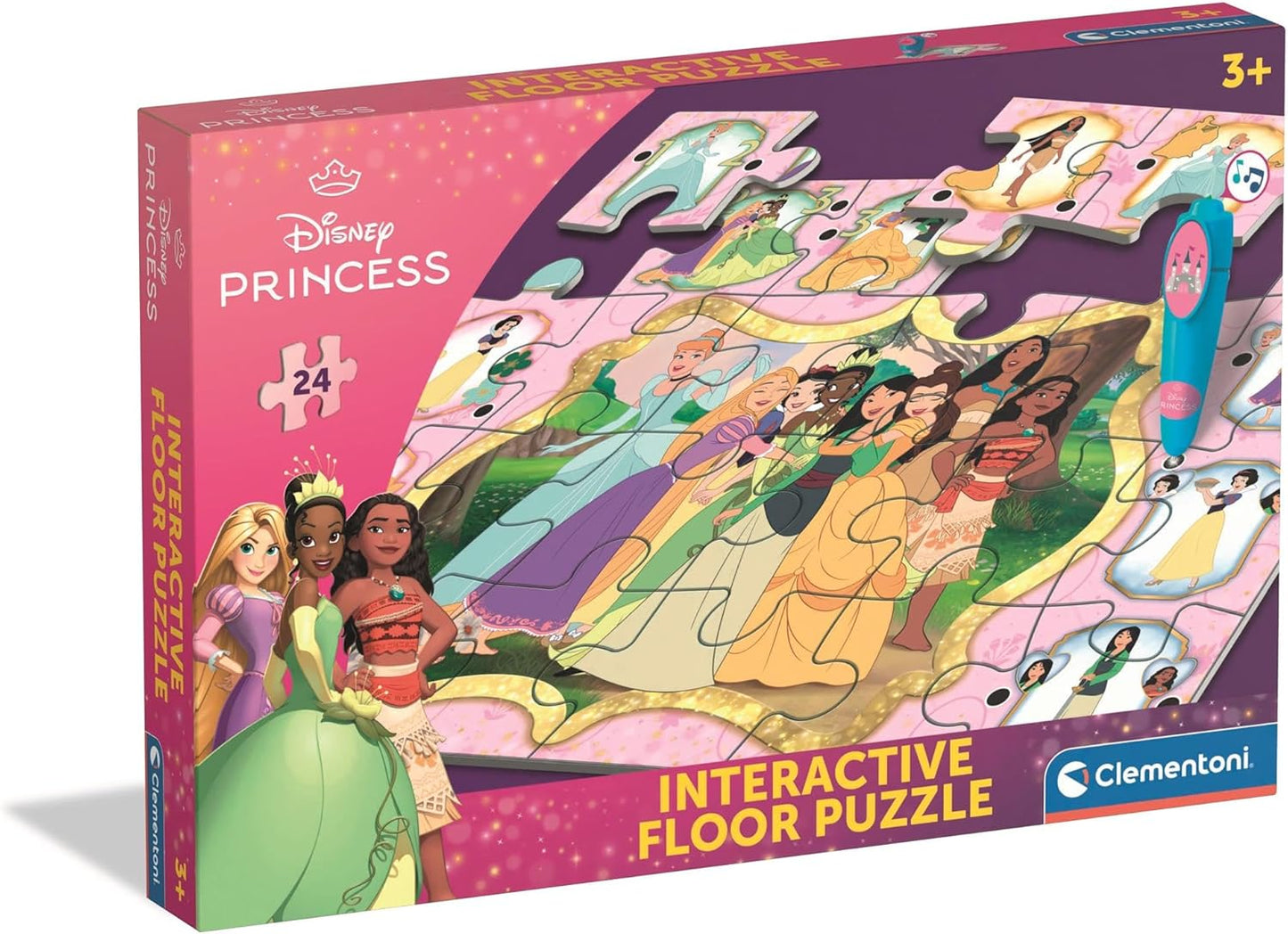 Interaktives Disney Princess Bodenpuzzle mit Stift (24 Teile)