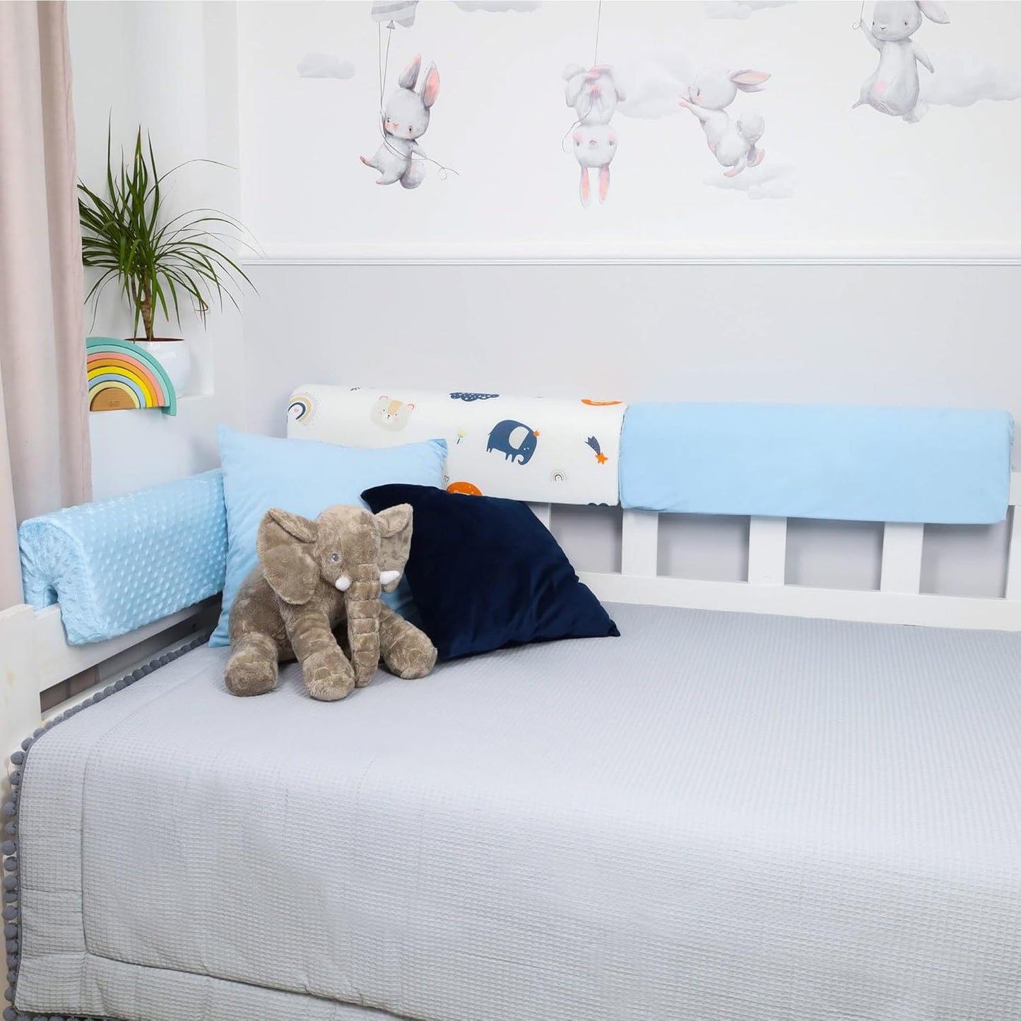 Bettkantenschutz für Kinderbetten, Blau 120 cm