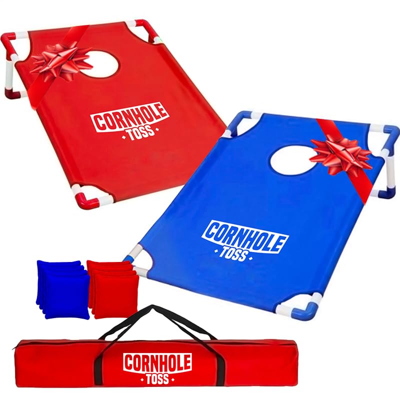 Cornhole Spiel-Set inkl. 2 Boards + 8 Säckchen, Cornhole Toss