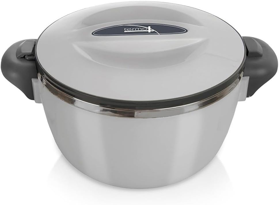 Thermobehälter mit Deckel, Grau 900 ml