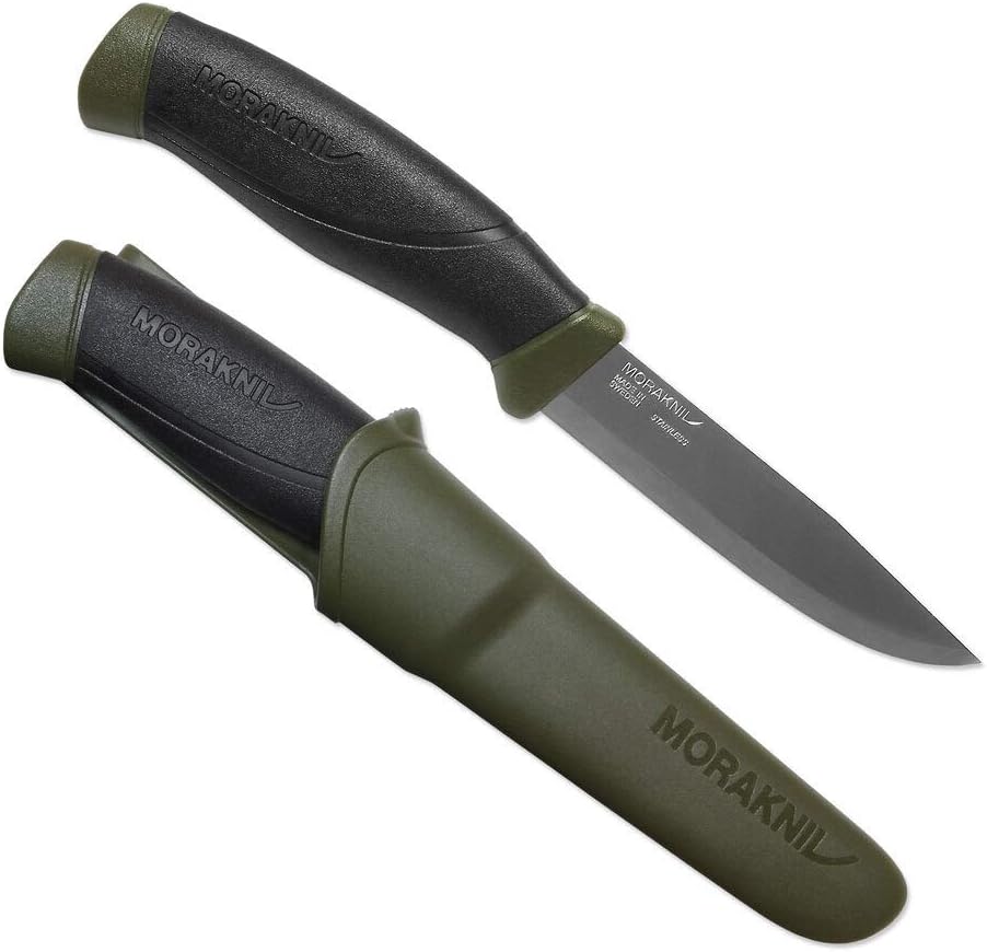 Companion AA8 Messer mit Holster, Grün