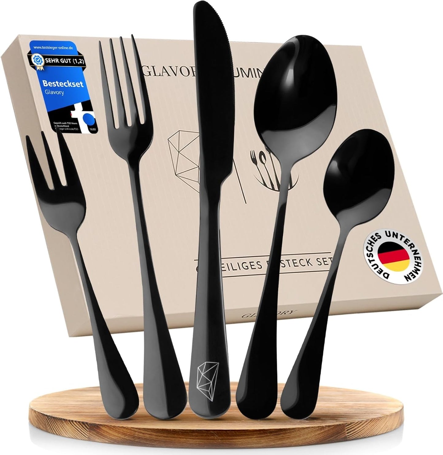 Besteckset Lumina für 6 Personen, 30 Lumina