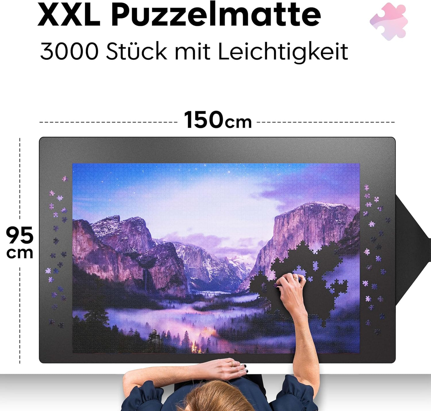 Puzzlematte für Puzzle bis 3000 Teile (95 x 150 cm), Gift 3000