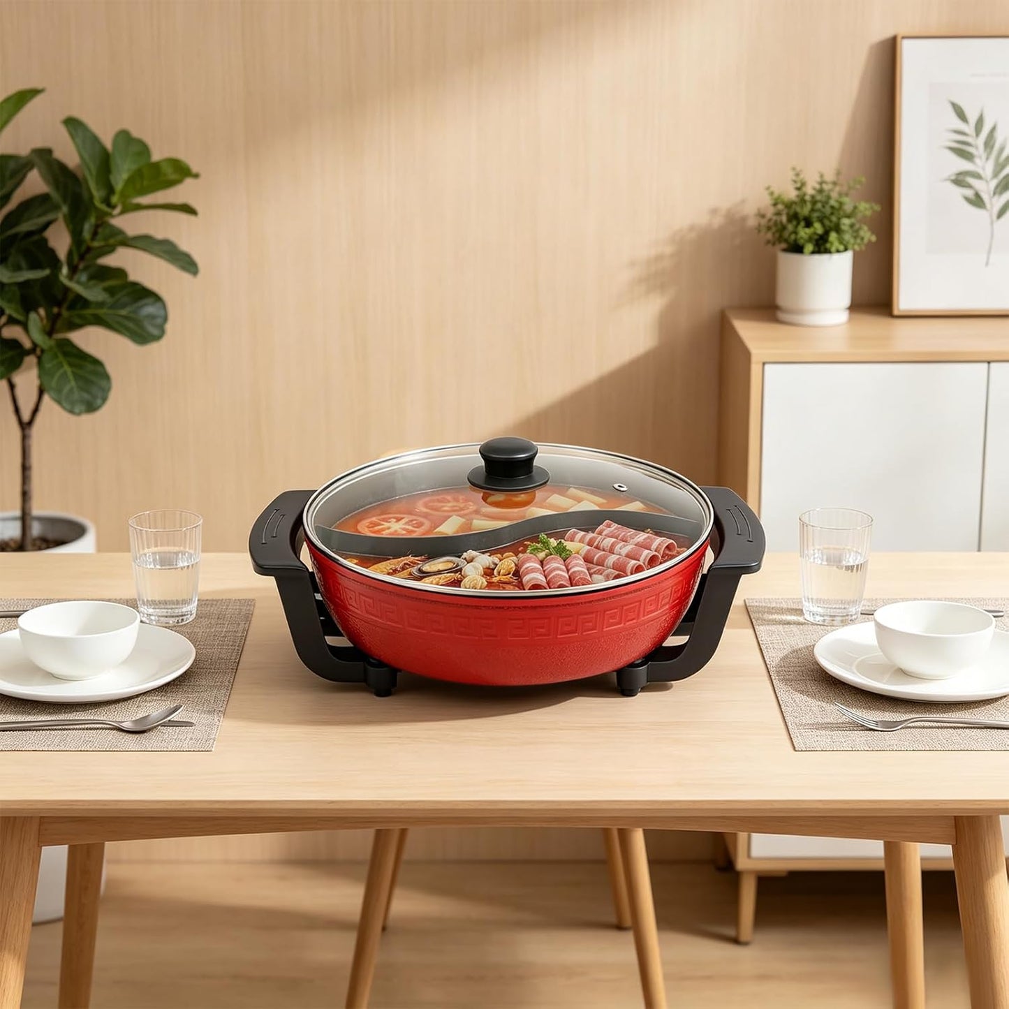 Elektrischer Hotpot mit Antihaftbeschichtung