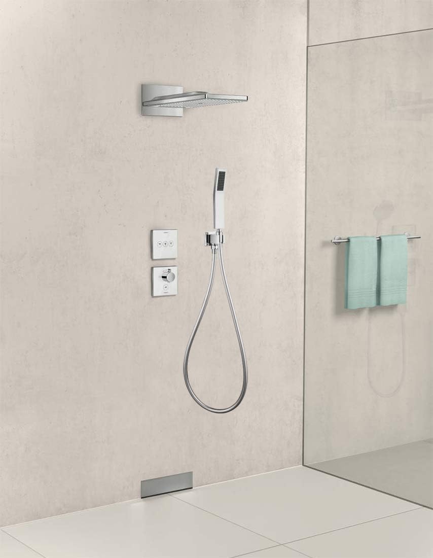 Wandanschlussbogen mit Brausehalter für Dusche, Chrom