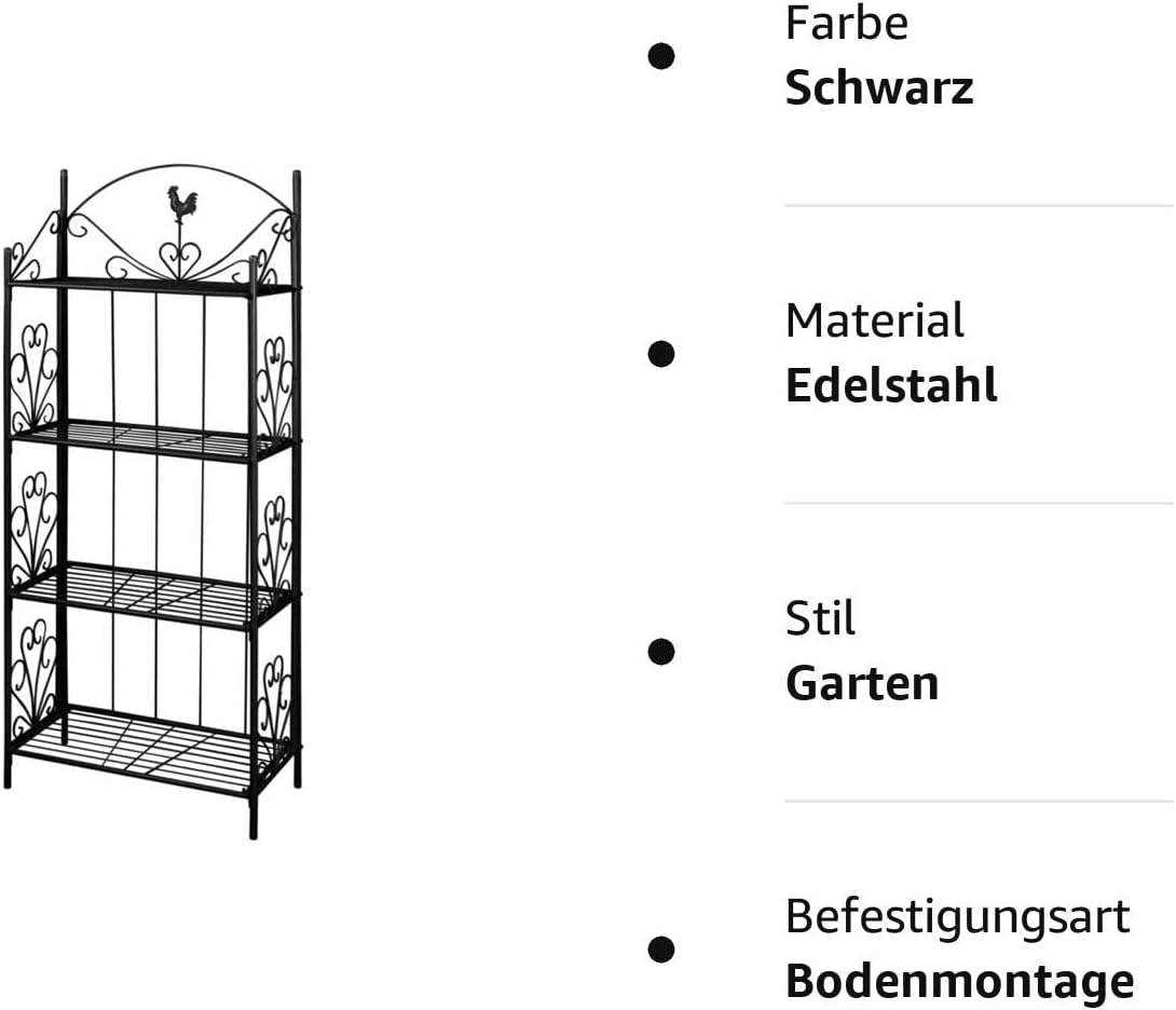 Pflanzentreppe, Schwarz