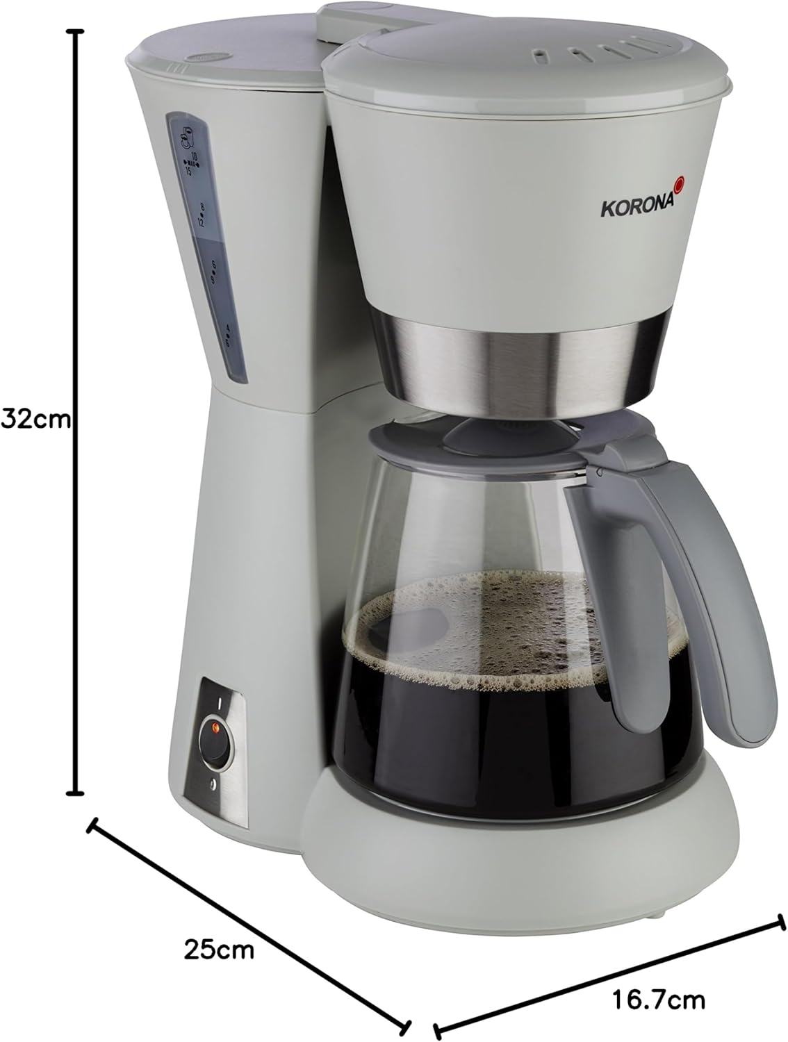 Kaffeeautomat 10206 mit Warmhaltefunktion, 10206 / Stein-grau