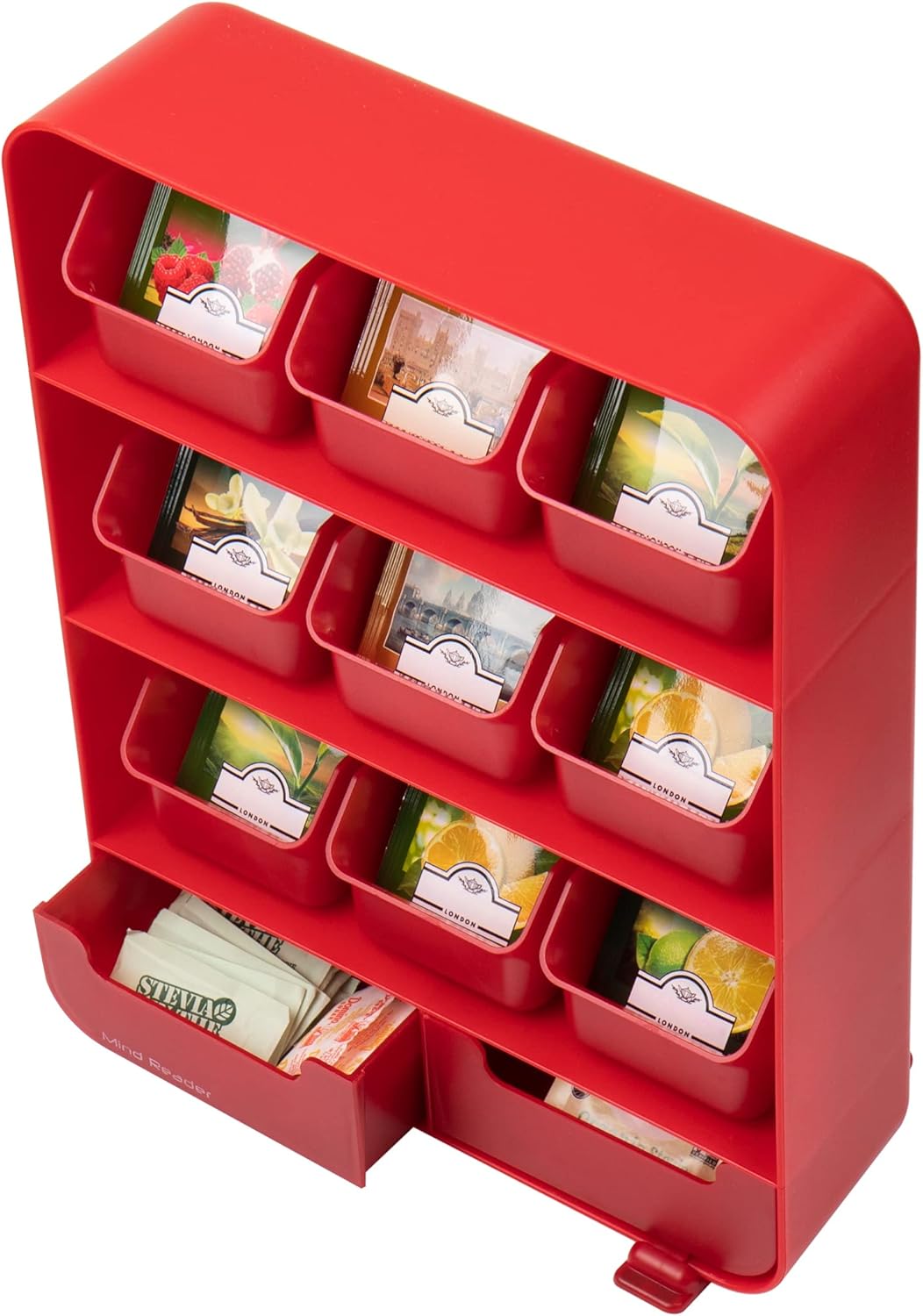 TBORG-RED Teebeutel-Organizer, Rot