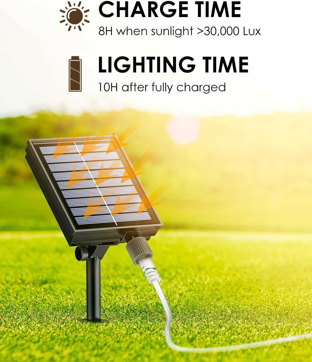 Solar-Lichterkette, 24 m, 24 m × 1