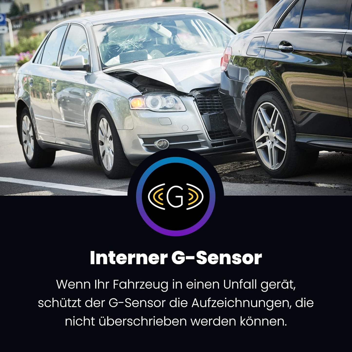 222 Dashcam 1080p HD mit G-Sensor, NBDVR222