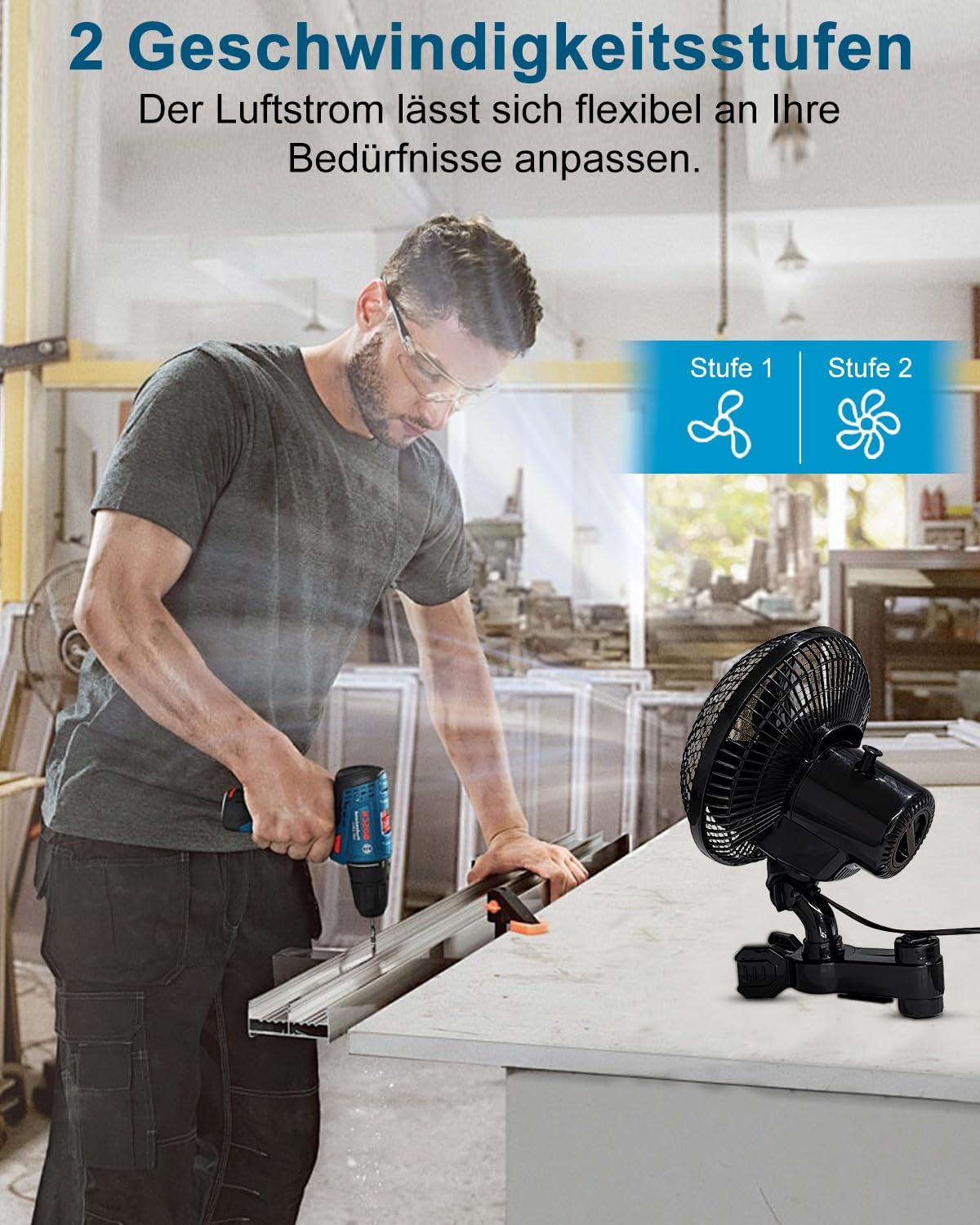 Grow Ventilator mit Clip