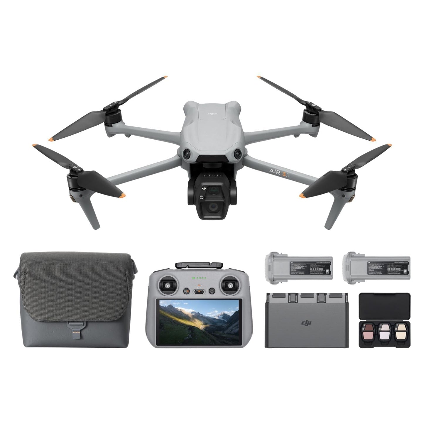 Air 3S Drohne Fly More Combo mit RC 2 Fernsteuerung, Air 3S Fly More Combo (RC 2)