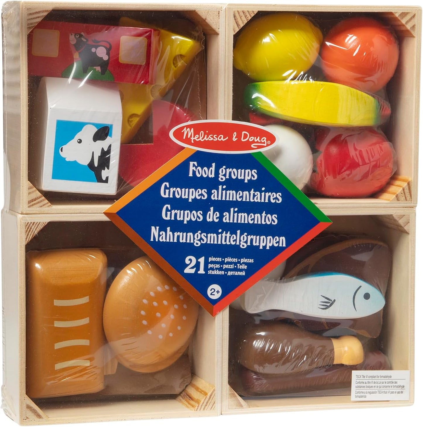 Lebensmittel-Set für Kinderküchen, Lebensmittelgruppen
