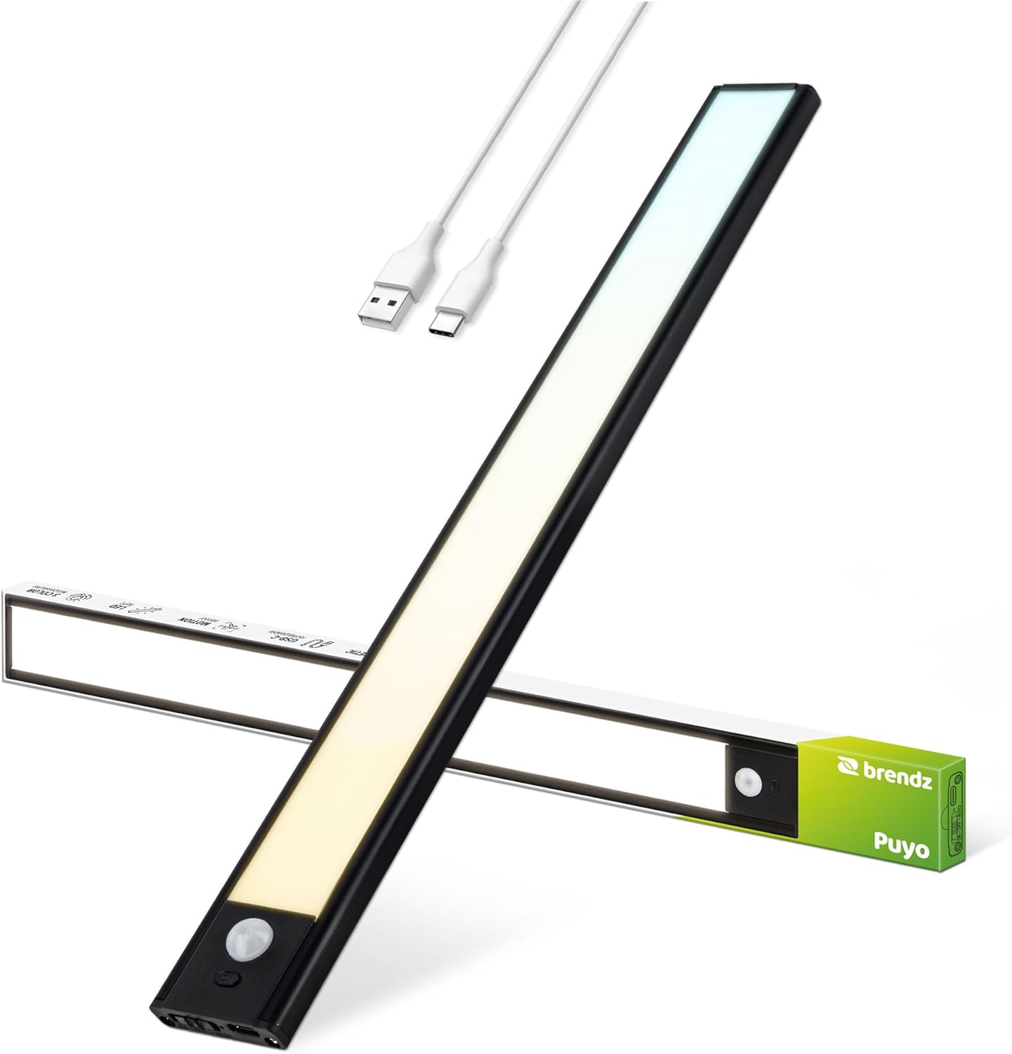 Unterbauleuchte LED für Küche, Schwarz 1 stück - 40 cm