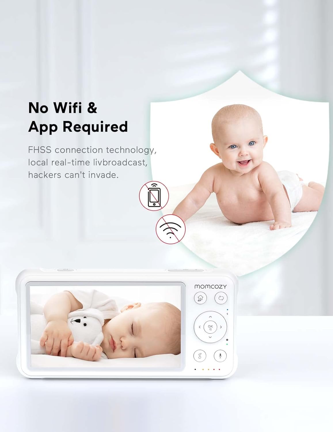 Video Babyphone mit Kamera (1+1 Kit), Display+1 Kamera