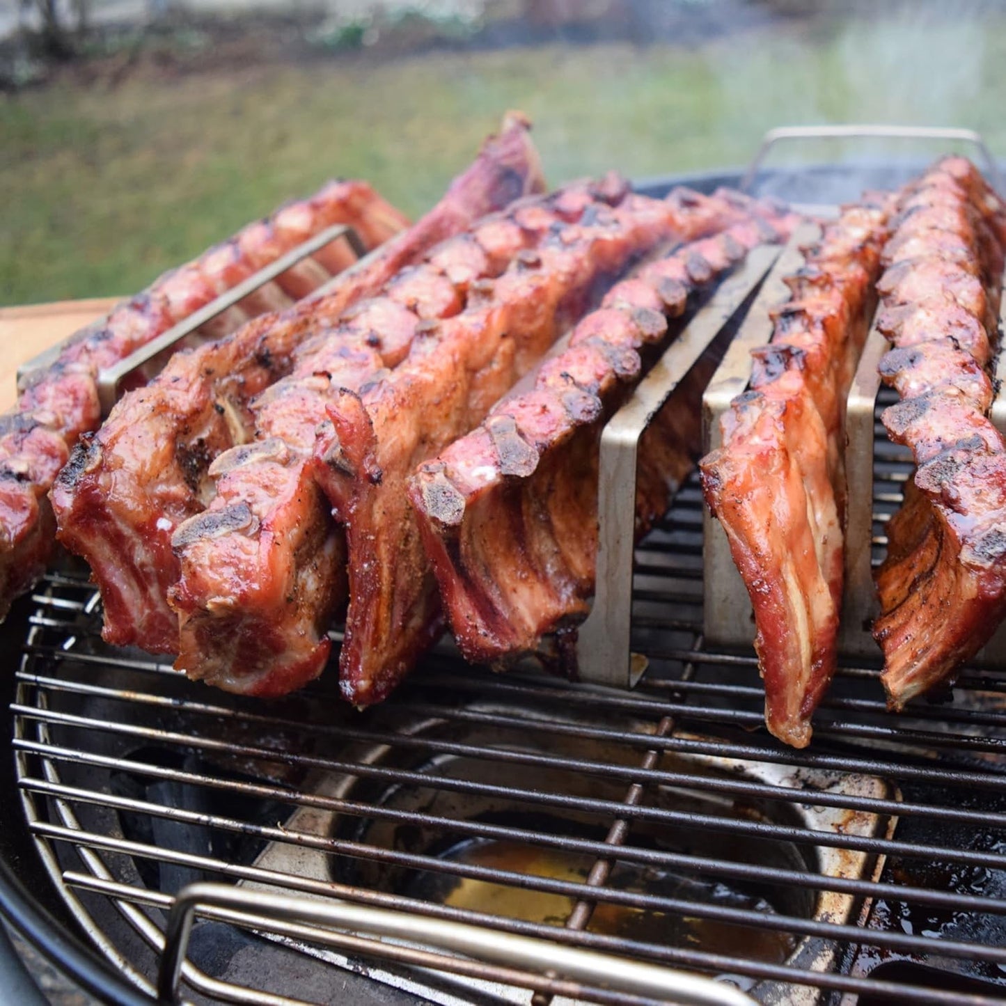 Rippchenhalter für Grill & Backofen, Rippchen-Halter