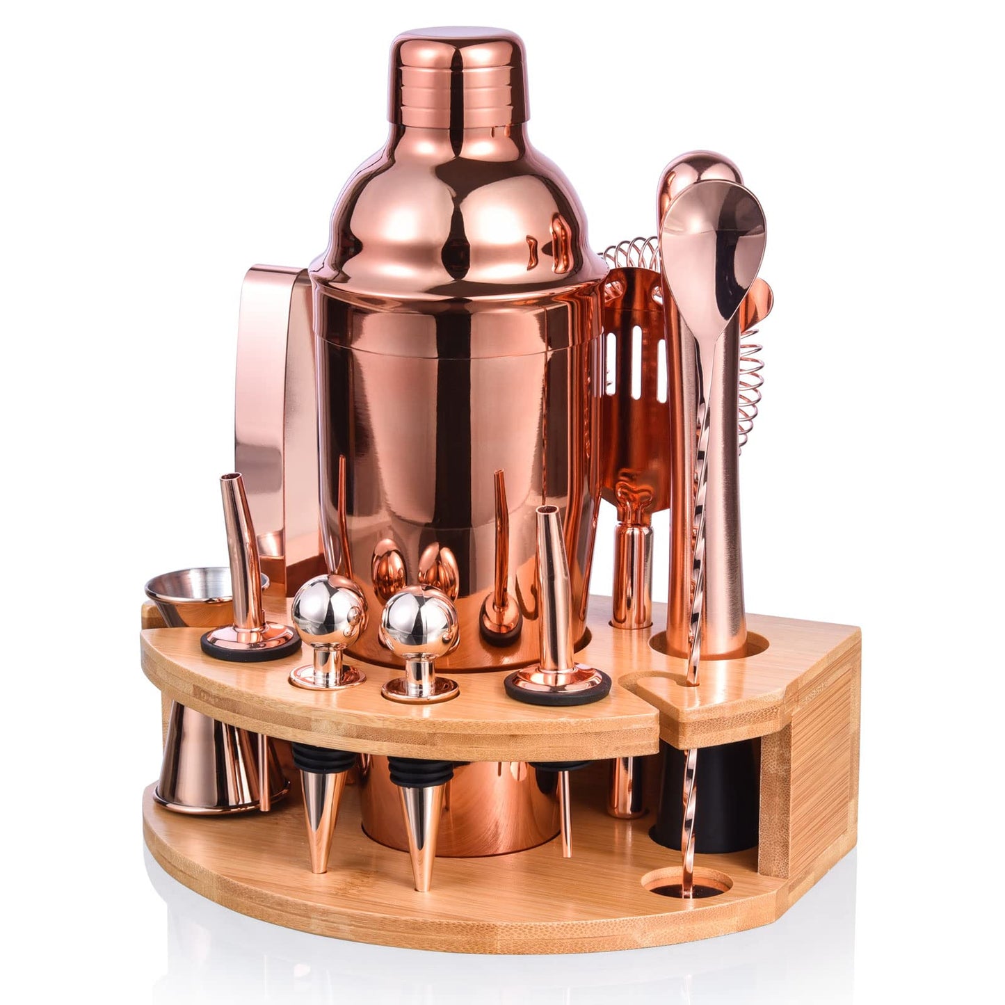 Cocktail Shaker Set, Roségold 12 Teiliges
