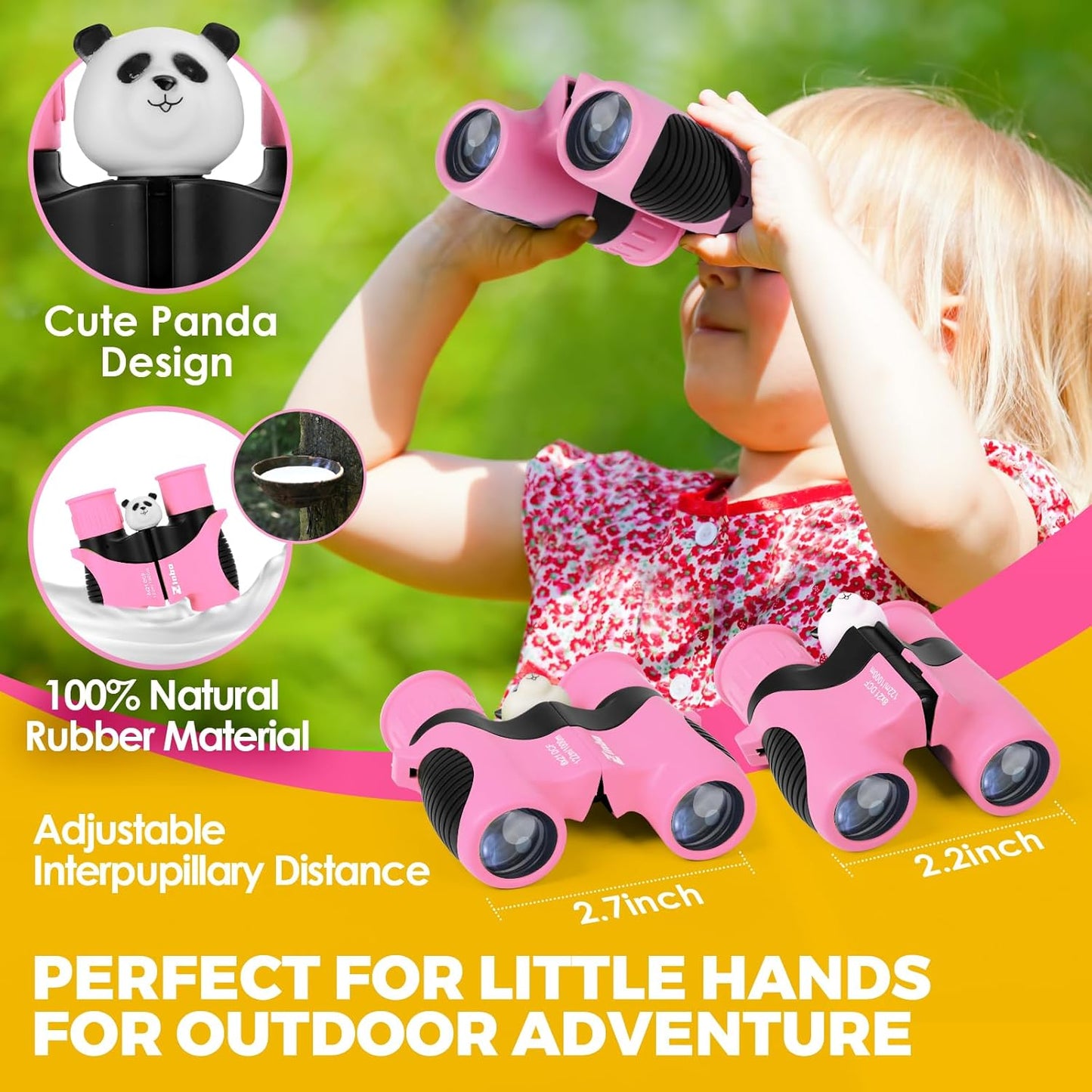 Fernglas für Kinder, Rosa