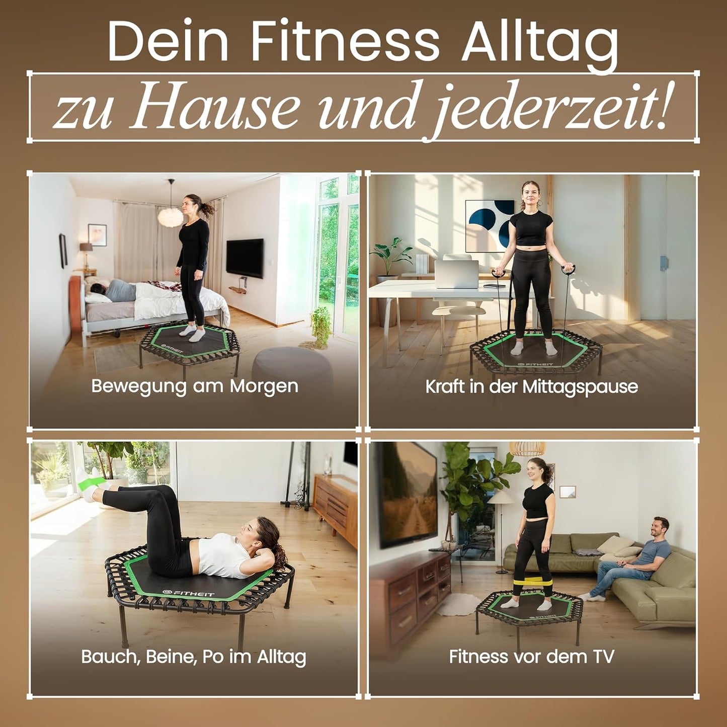 Fitnesstrampolin für Erwachsene