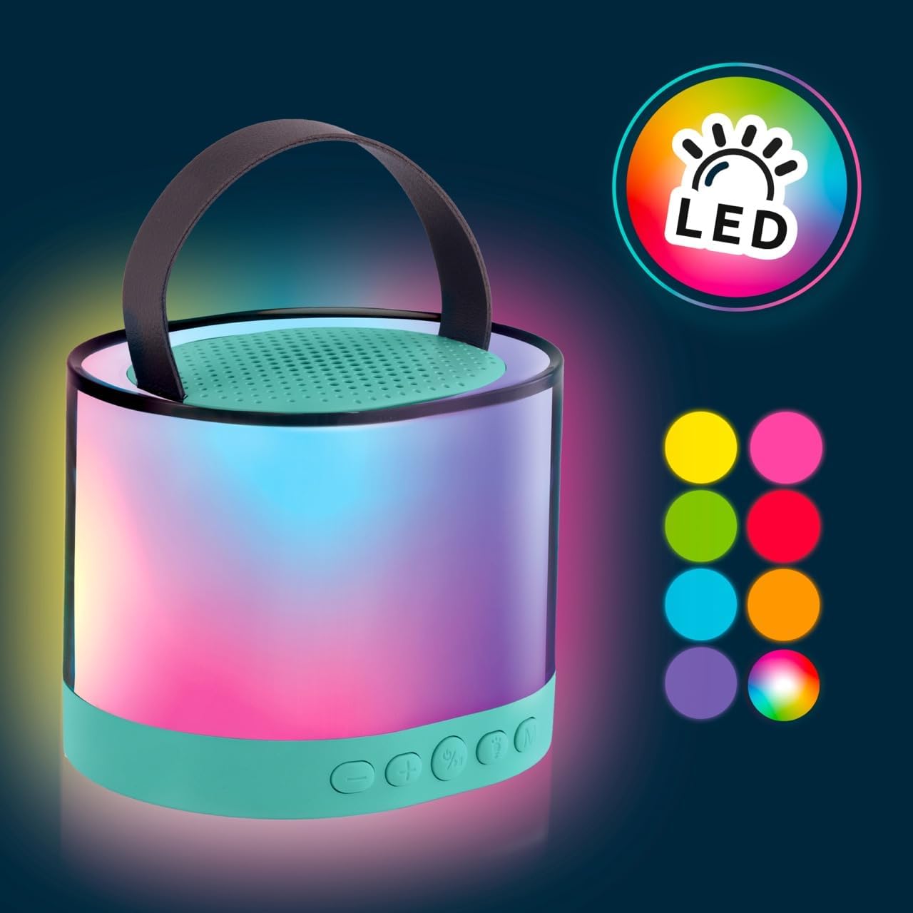 Mini Karaoke Station mit LED-Licht & Mikrofonen