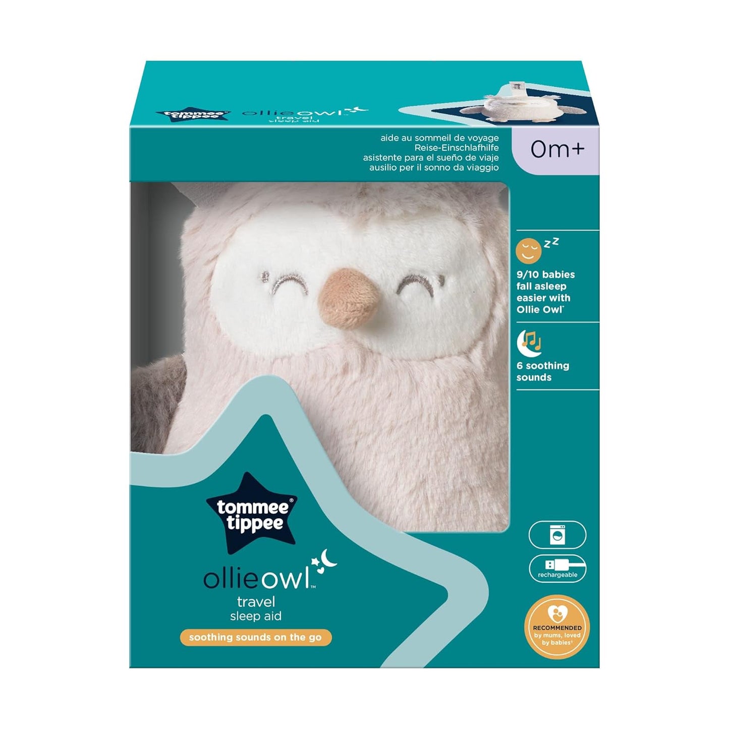 Mini OllieOwl Einschlafhilfe mit Weissem Rauschen, Klein Ollie die Eule