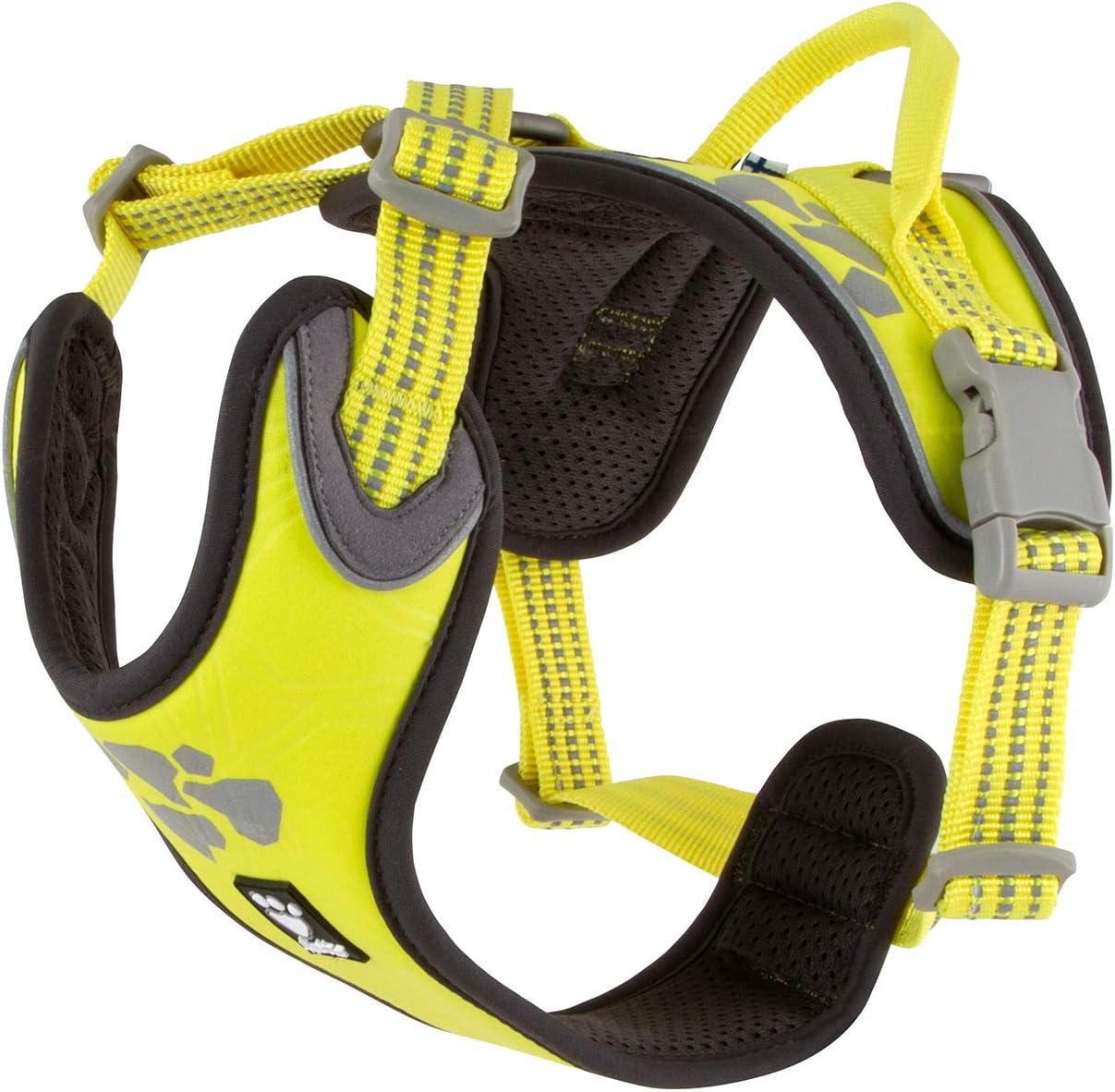Weekend Warrior Hundegeschirr, Neon Lemon, 32-39 in