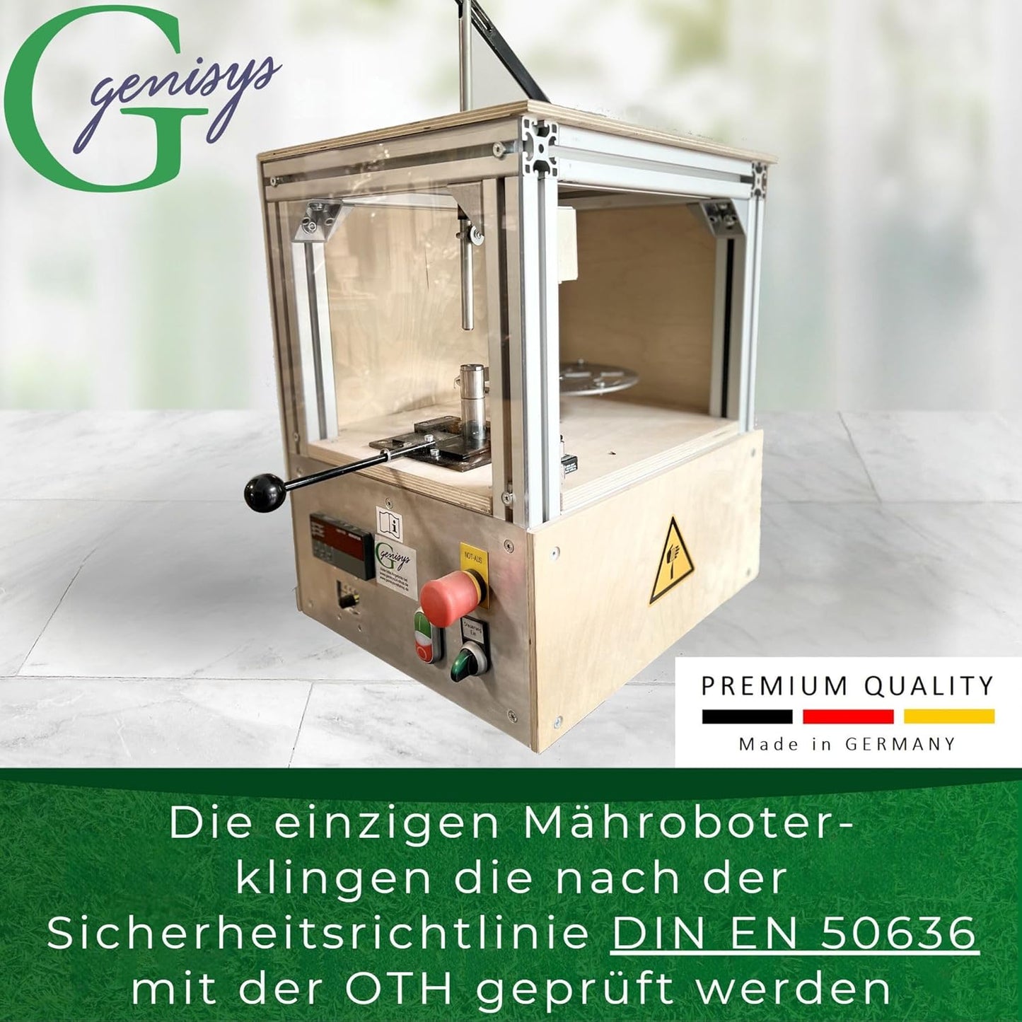 12-teiliges Ersatzmesser-Set für Mähroboter, 12 + 12 Muttern