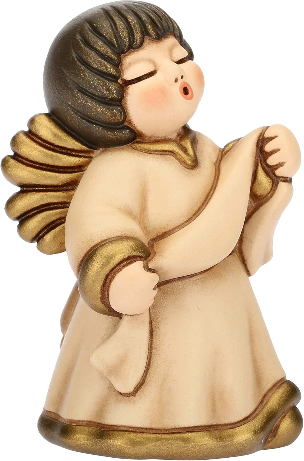 Krippenfigur Engel der Verkündigung, Beige