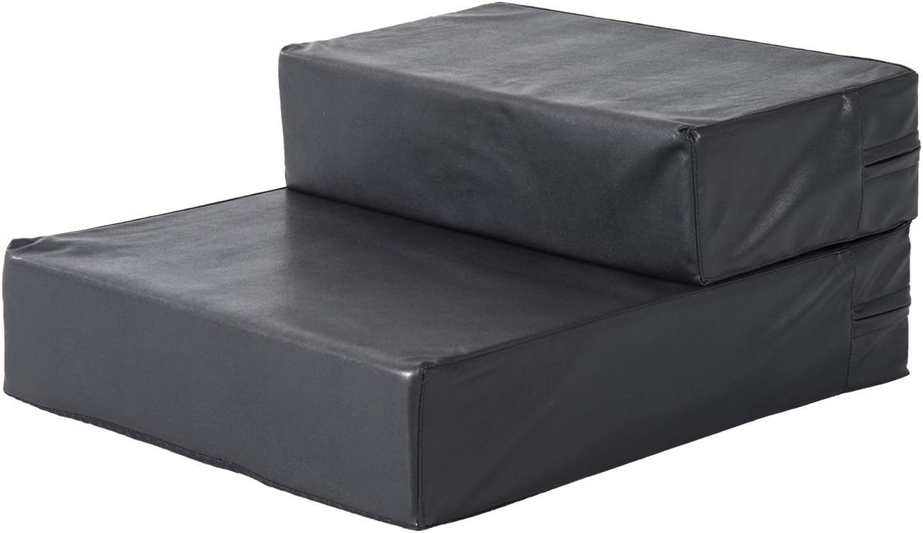 Klappbare Hundetreppe für Haustiere, schwarz L45 x B39 x H20 cm