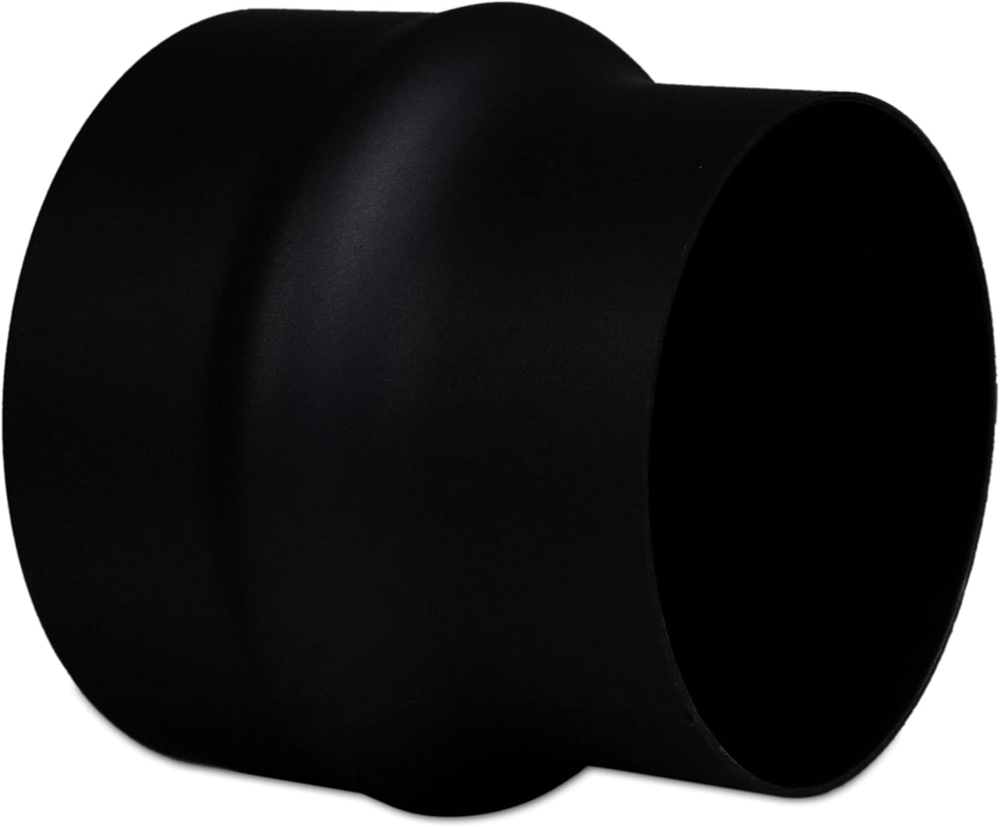 Rauchrohr-Erweiterung 120 mm auf 150 mm, Ø 120 mm auf Ø 150 mm Schwarz
