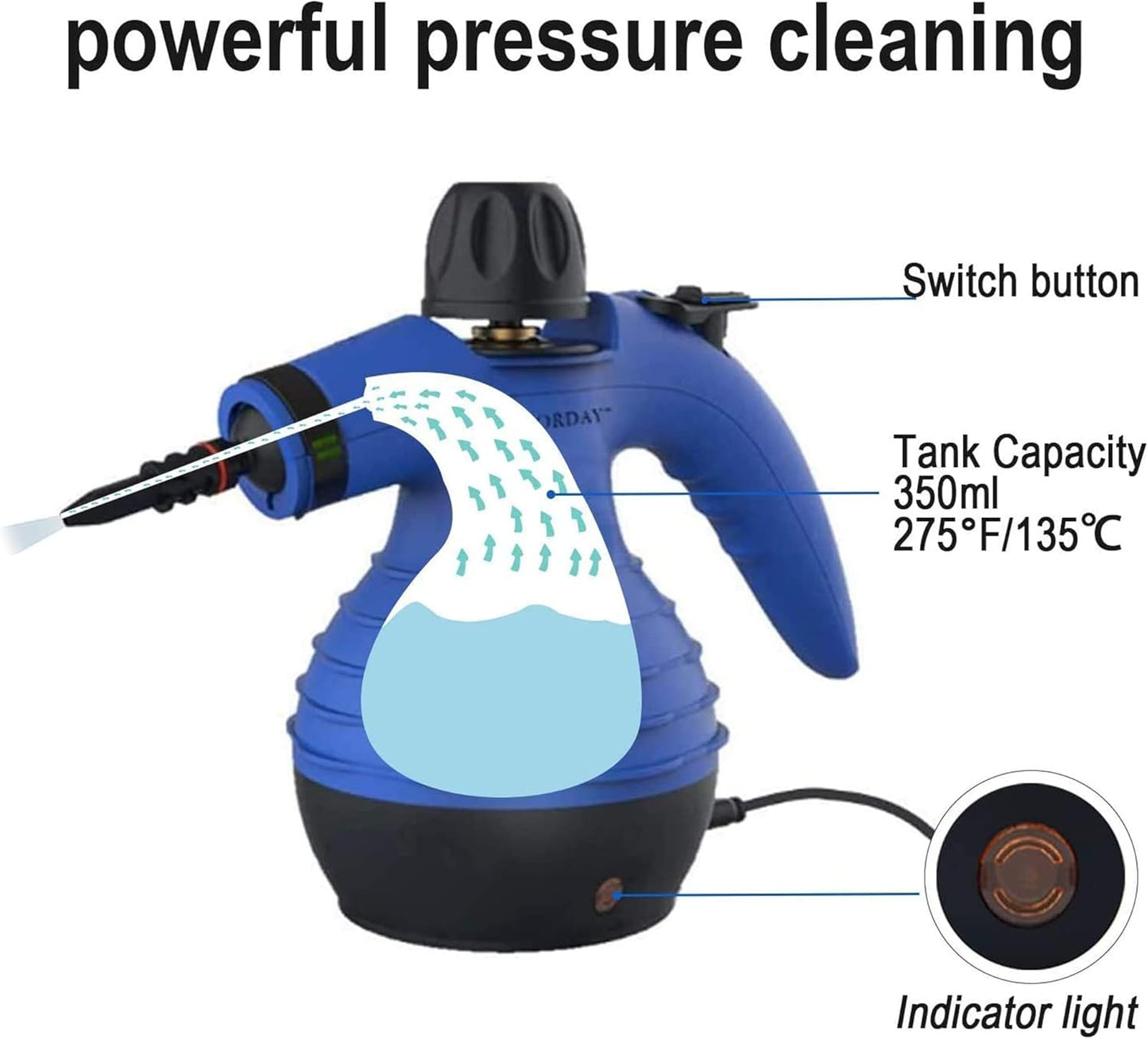 Handdampfreiniger, Marineblau