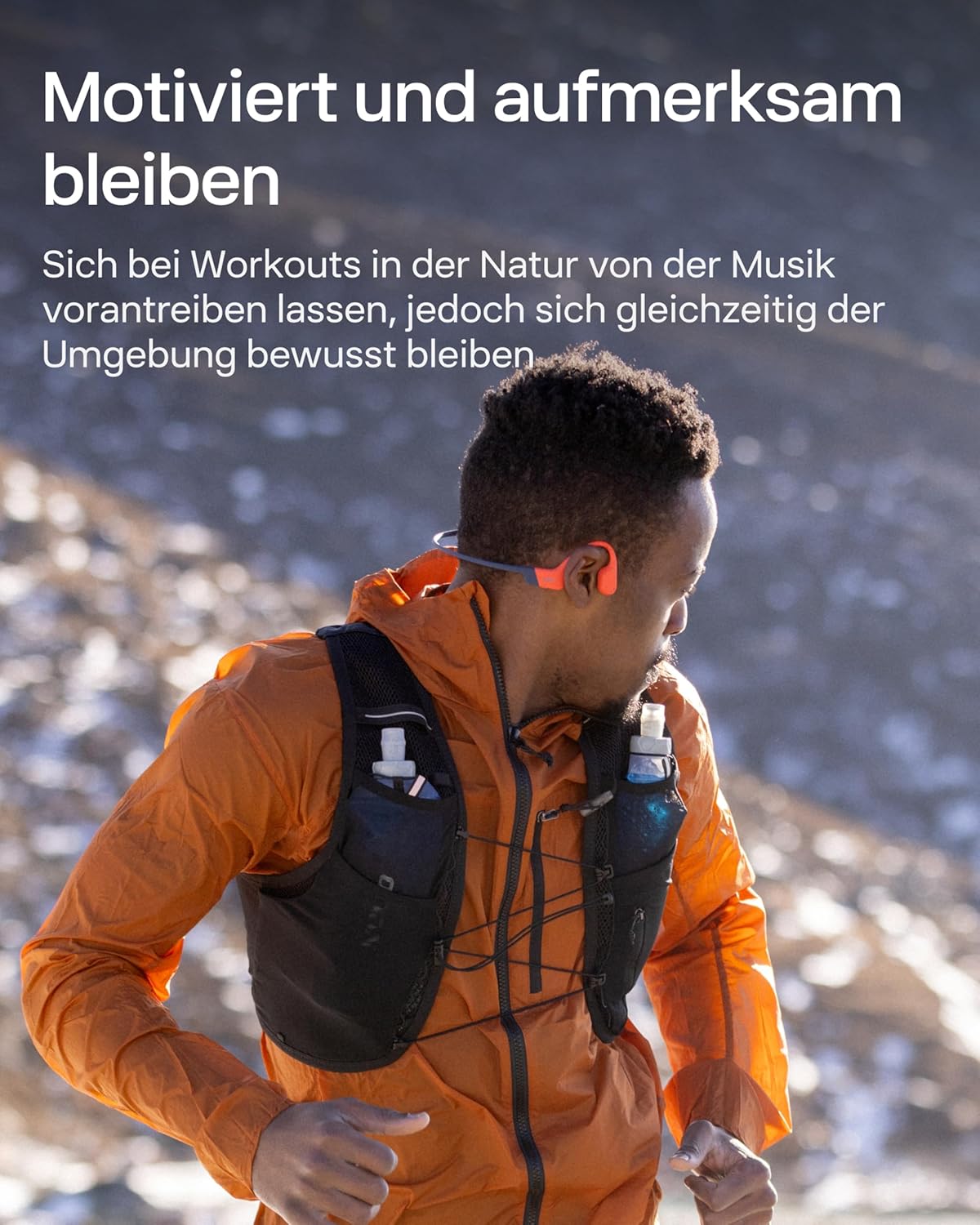 OpenSwim Pro Knochenschall-Kopfhörer, Kabelloses Laden Rot