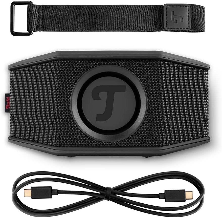 ROCKSTER GO 2 - Tragbarer Bluetooth-Lautsprecher, Schwarz