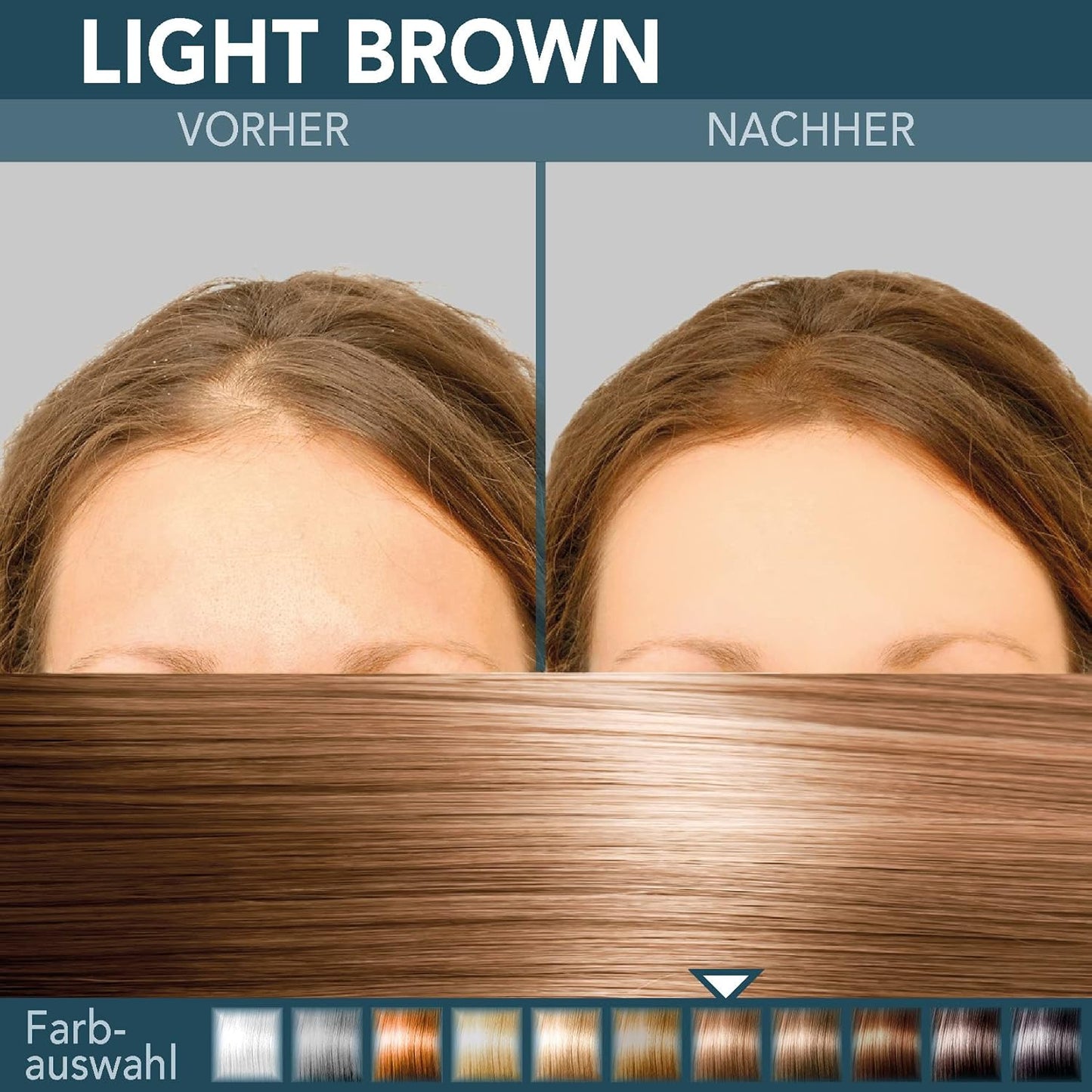 Premium Streuhaar zur Haarverdichtung, Hellbraun