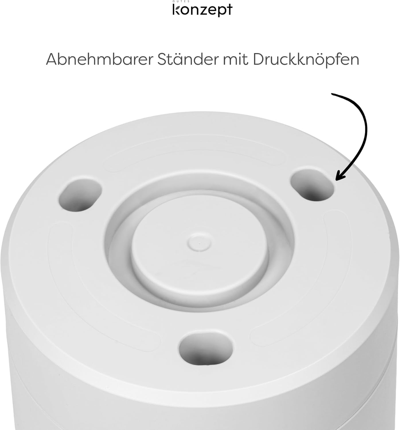 Grosser Blumentopf mit Untersetzer, Weiss 38 cm
