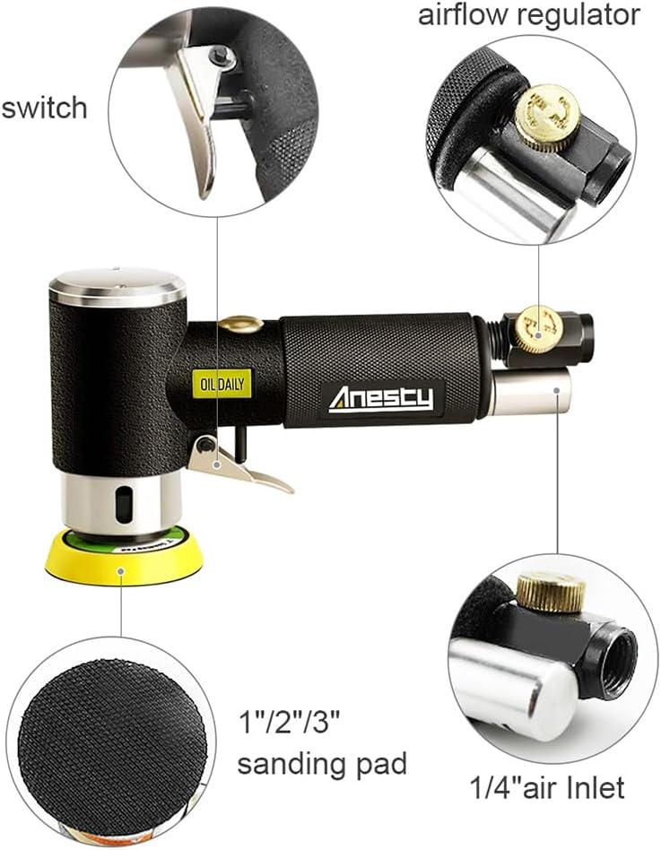 Druckluft Exzenterschleifer-Set