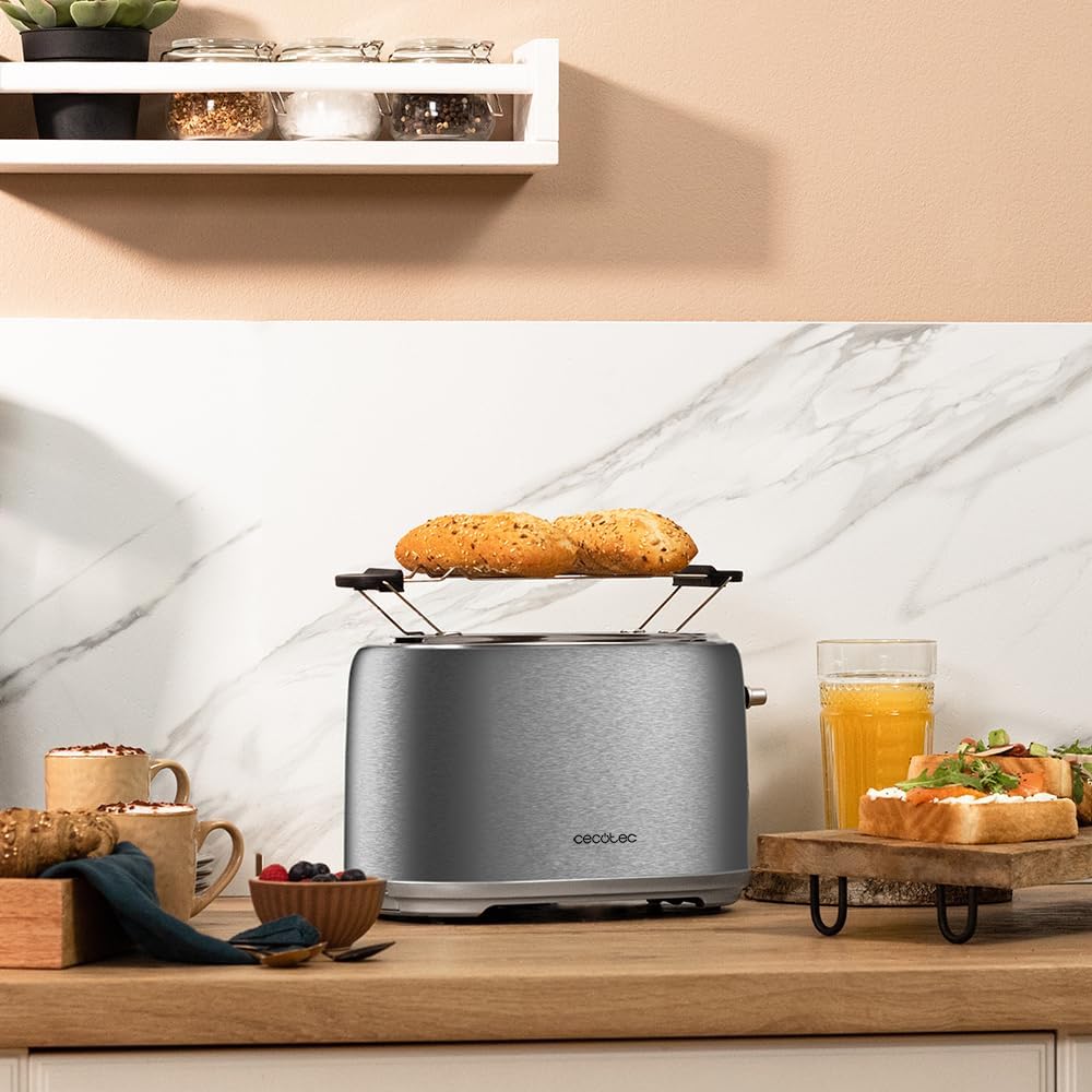 Toaster 2-Scheiben Retro-Design, Retro - 2 Scheiben ; Inox