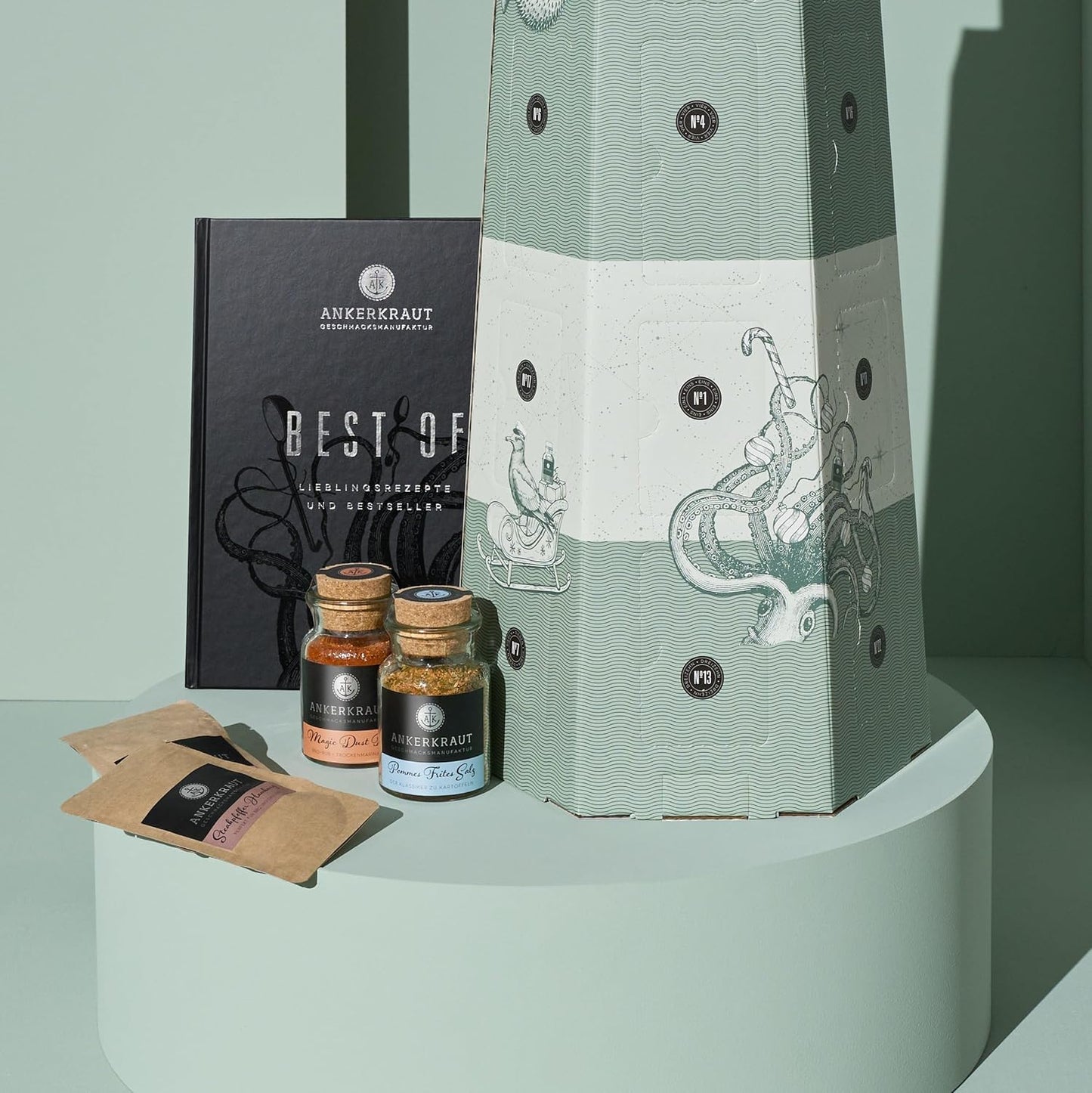 Best Of Adventskalender 2025 mit Gewürzen & Kochbuch, Best Of