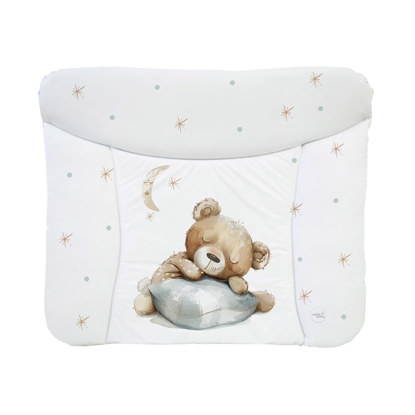 Weiche Wickelauflage 75x72 cm, wasserdicht, 72x75 cm (1er Pack) Schläfriger Bär