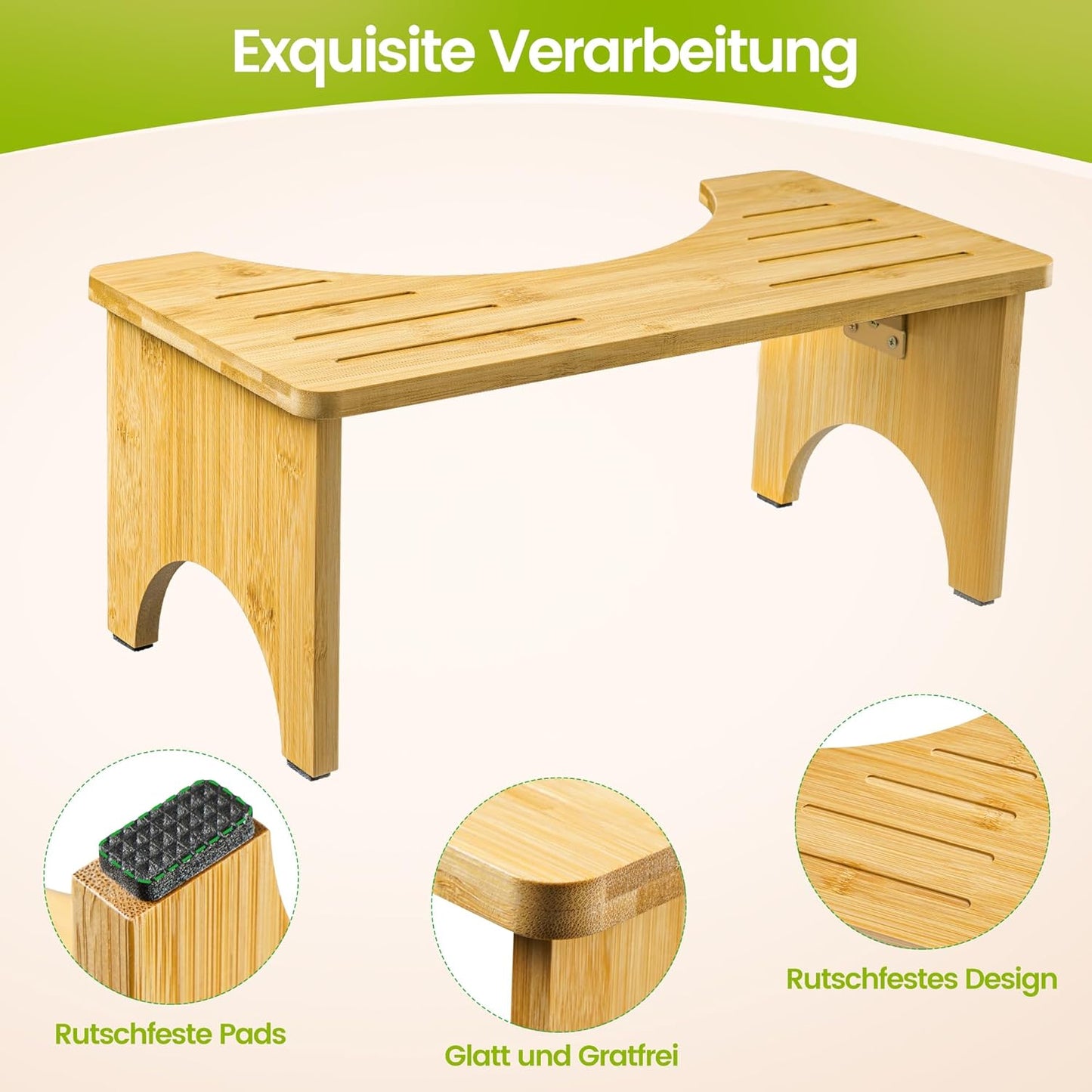 Ergonomischer Toilettenhocker