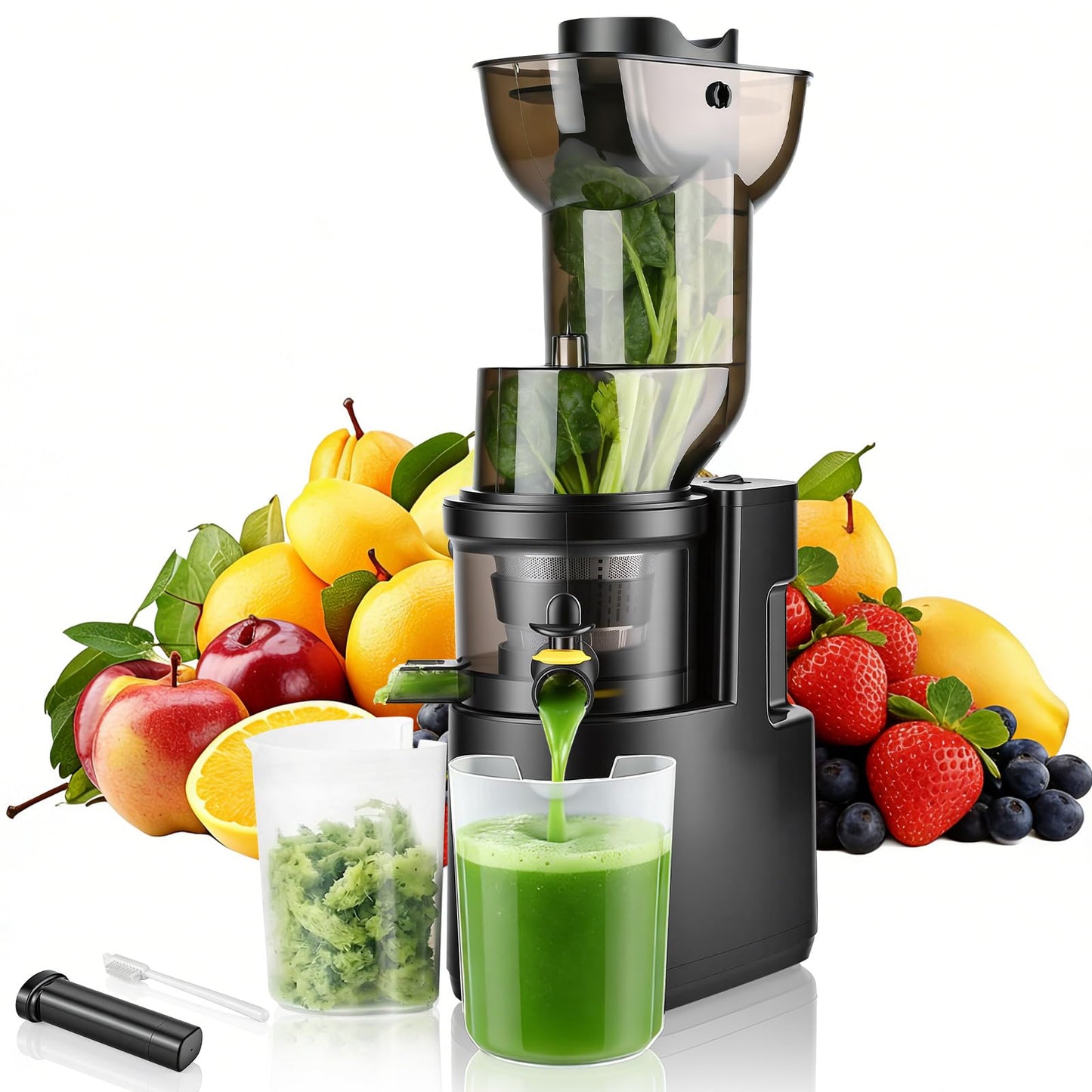 Slow Juicer mit grossem Einfüllschacht