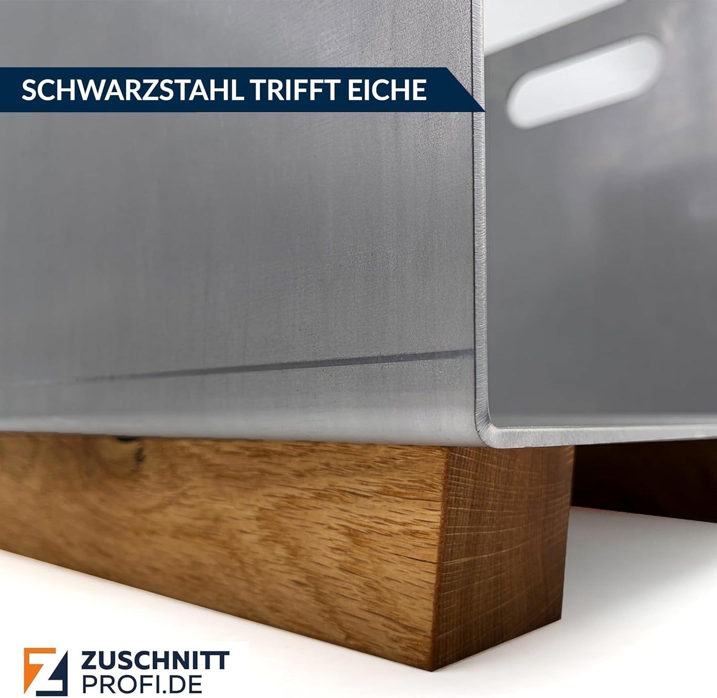 Kaminholzkorb mit Standfüssen