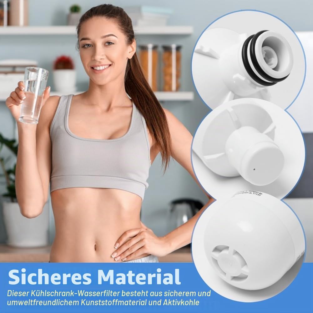 Wasserfilter für Kühlschrank, 3 Stück, 3 Stück/Set