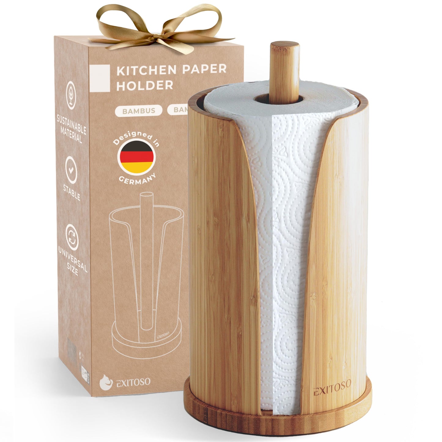 Küchenrollenhalter, rutschfest & stabil